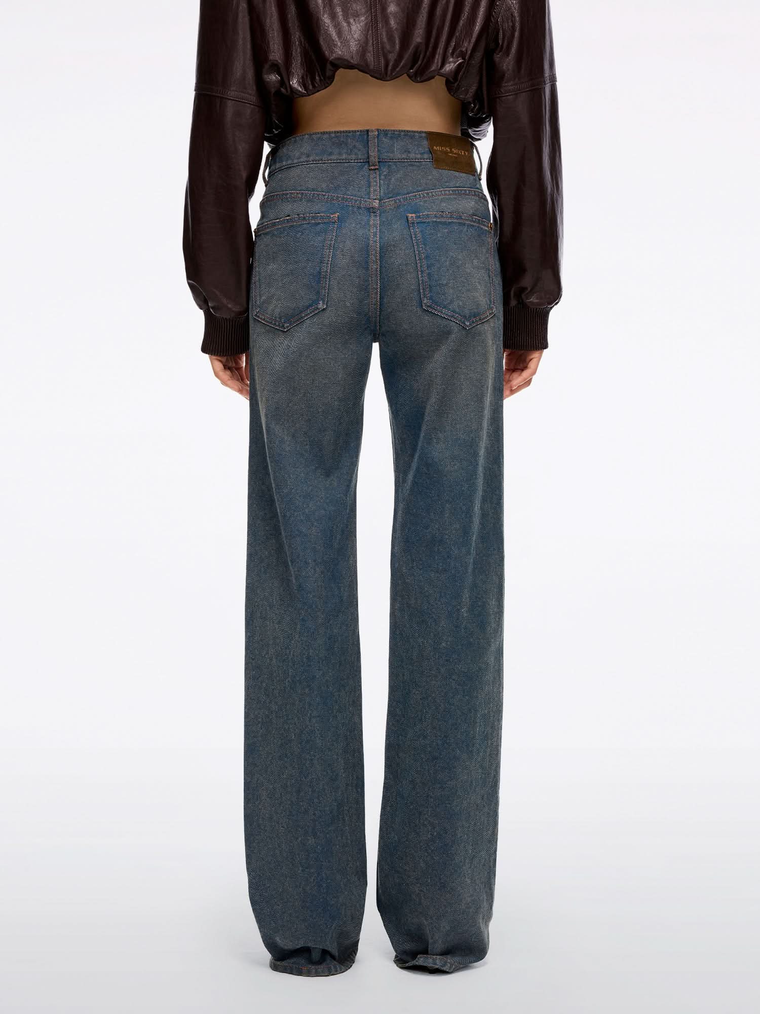 Rhinestone Straight-Leg Jeans - Image 3