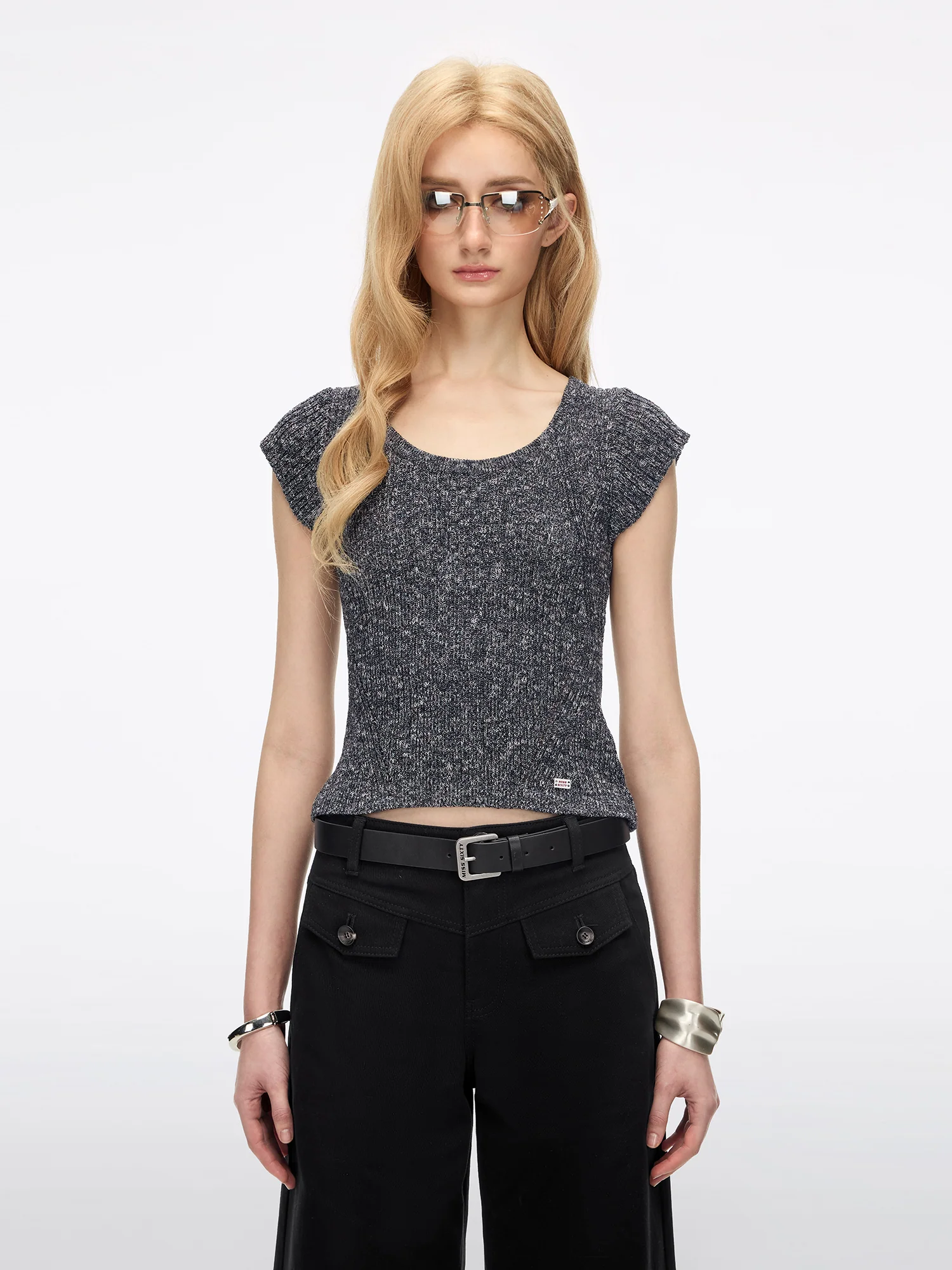 Shimmer Knit Top