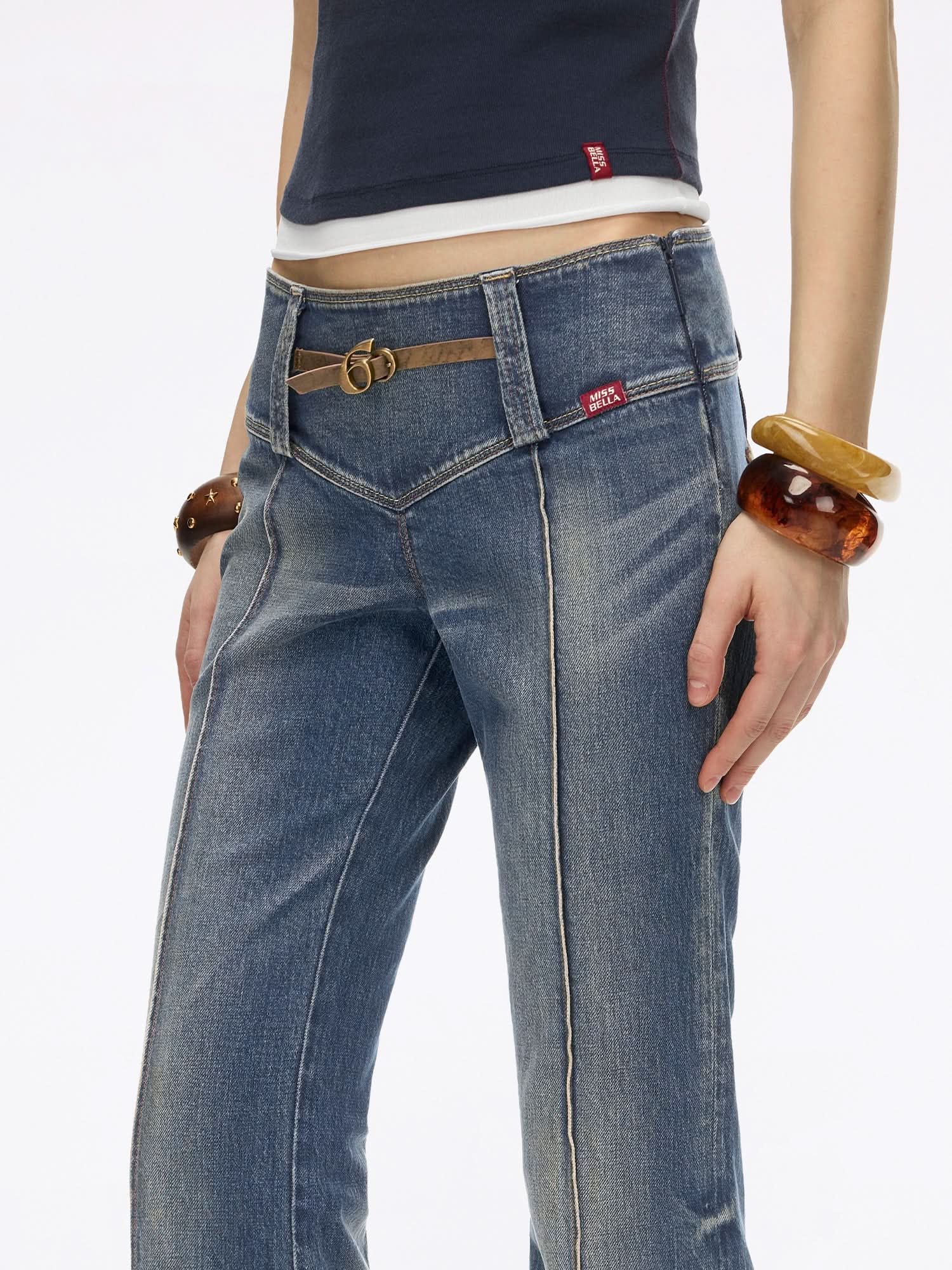 Slim-Fit Flare Jeans - Image 5