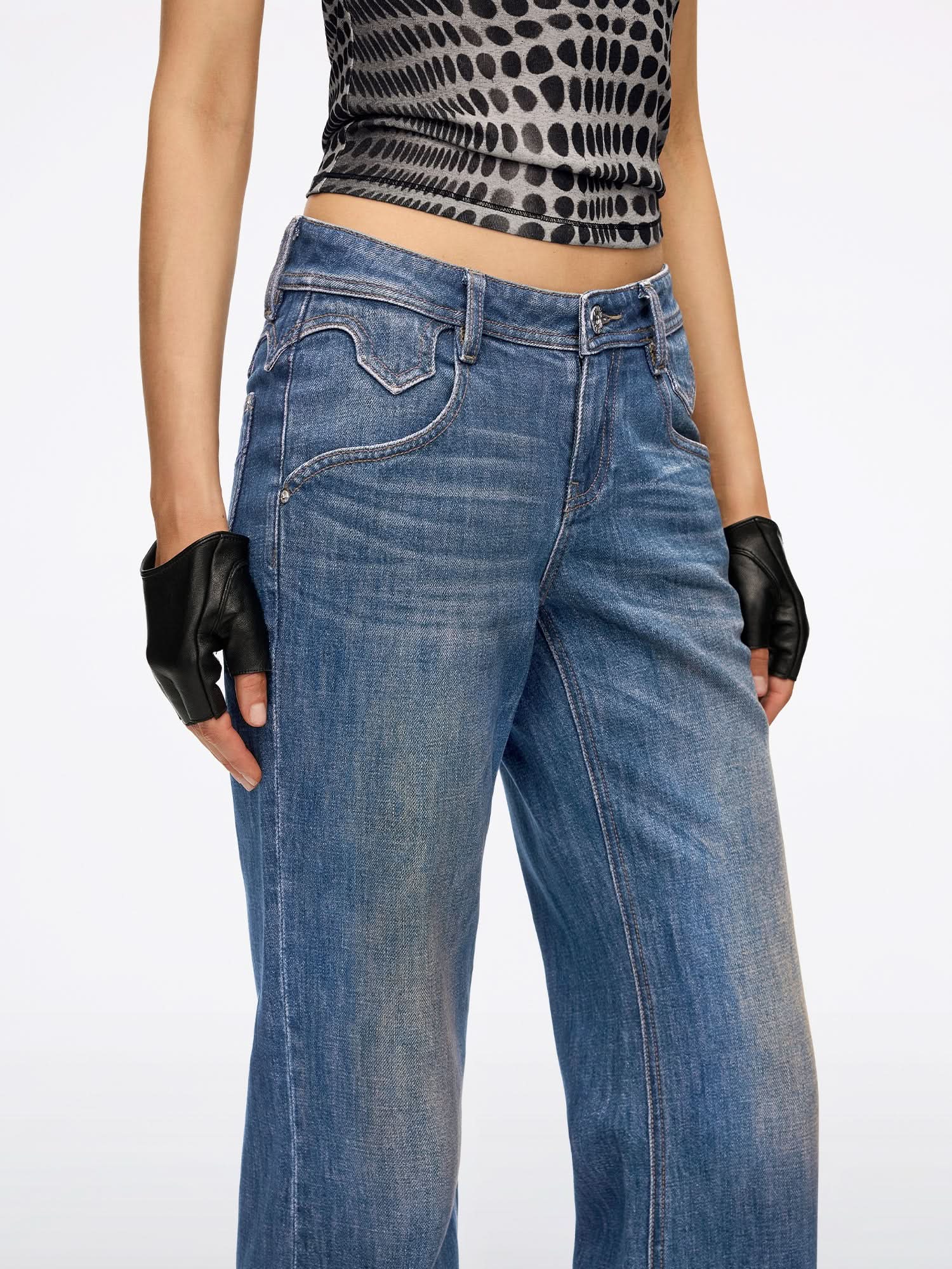 Slim-fit Flare Jeans-BELLA - Image 4