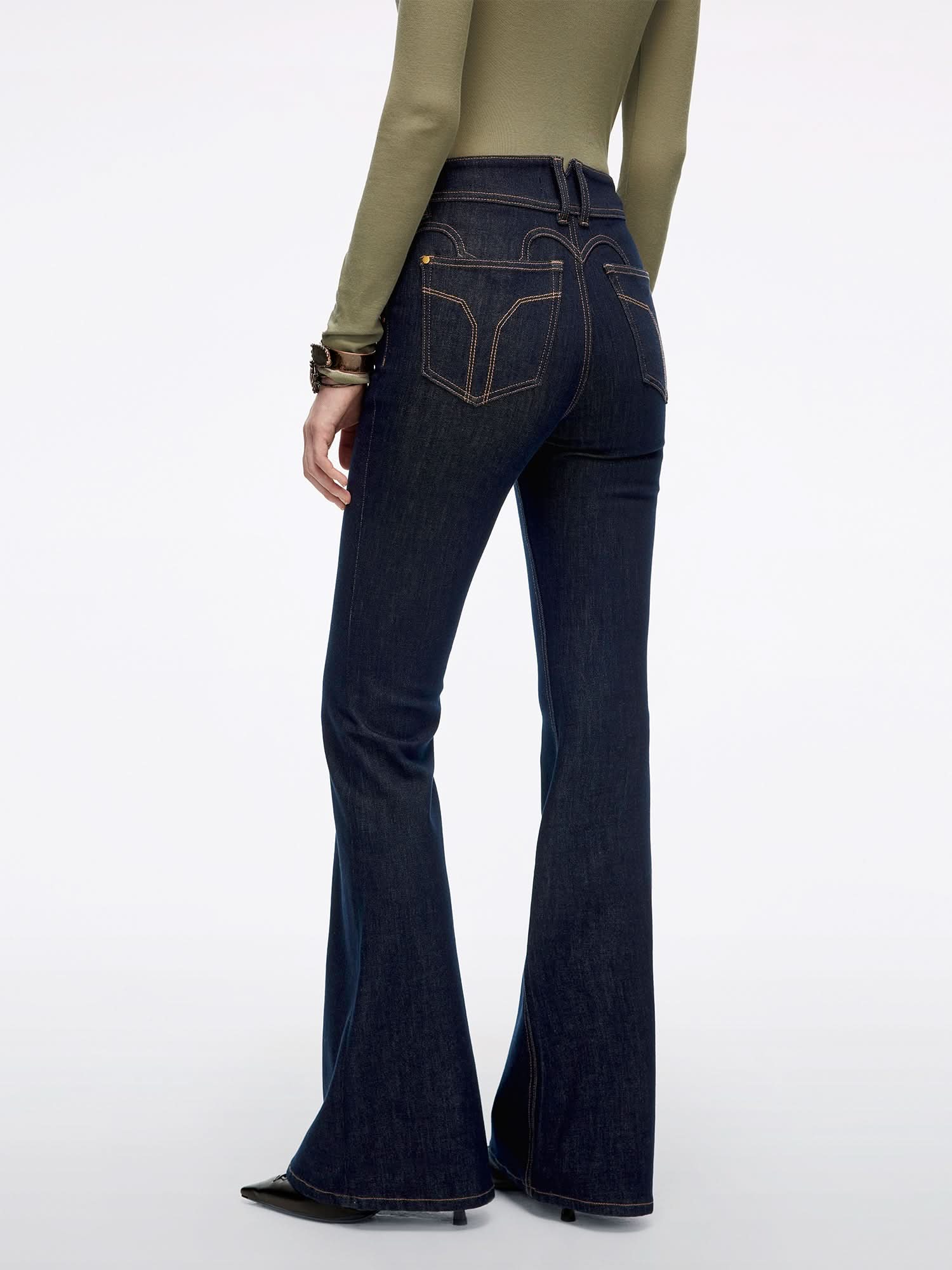 Slim-Fit Flared Jeans-BELLA - Image 3