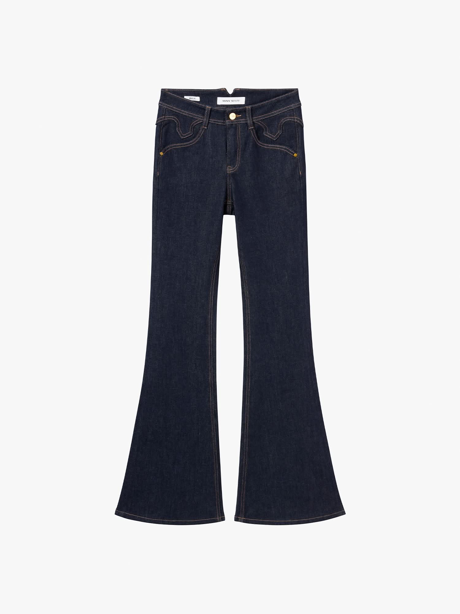 Slim-Fit Flared Jeans-BELLA - Image 5