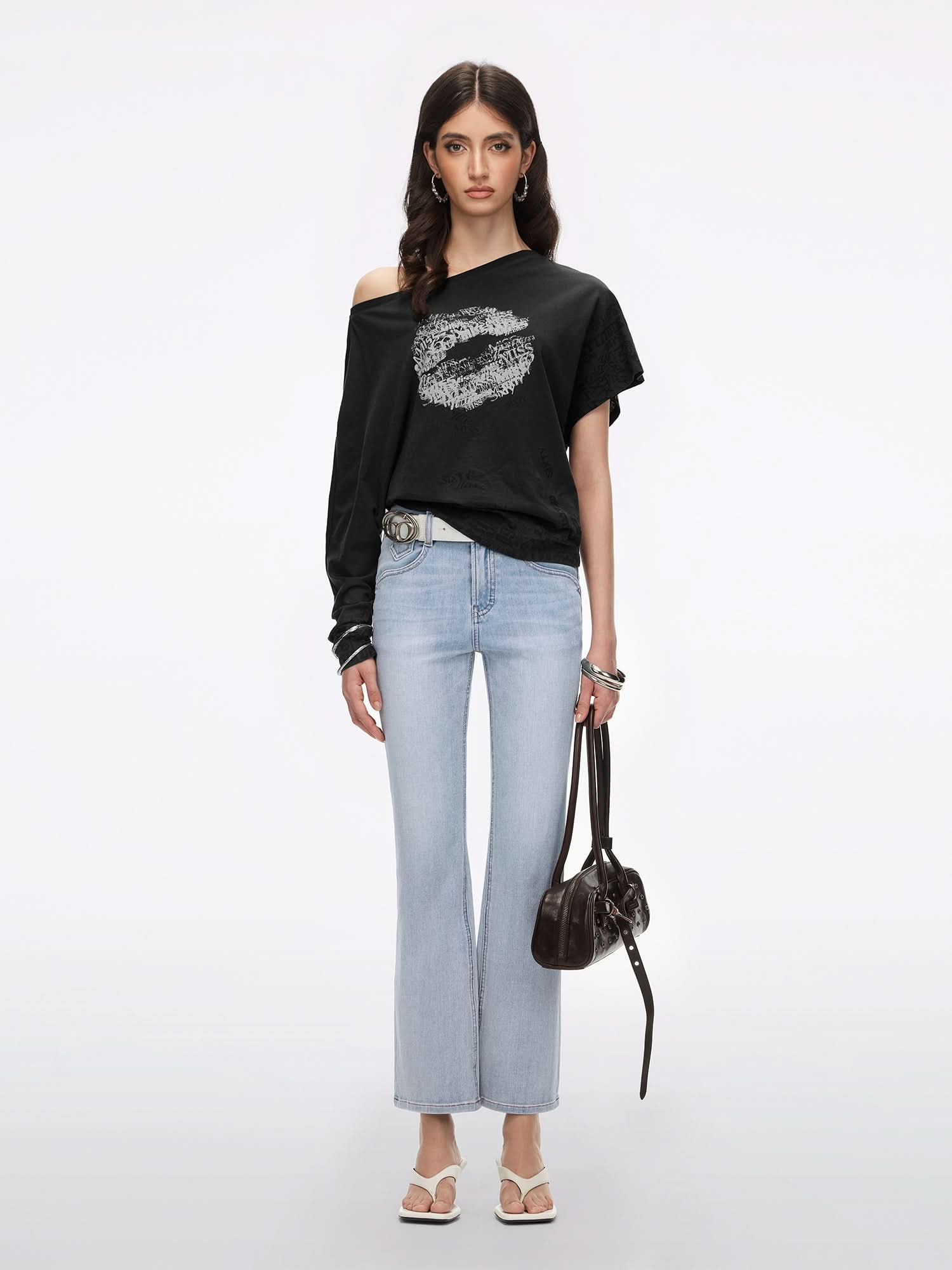Slim-Fit Flared Jeans-BELLA - Image 2