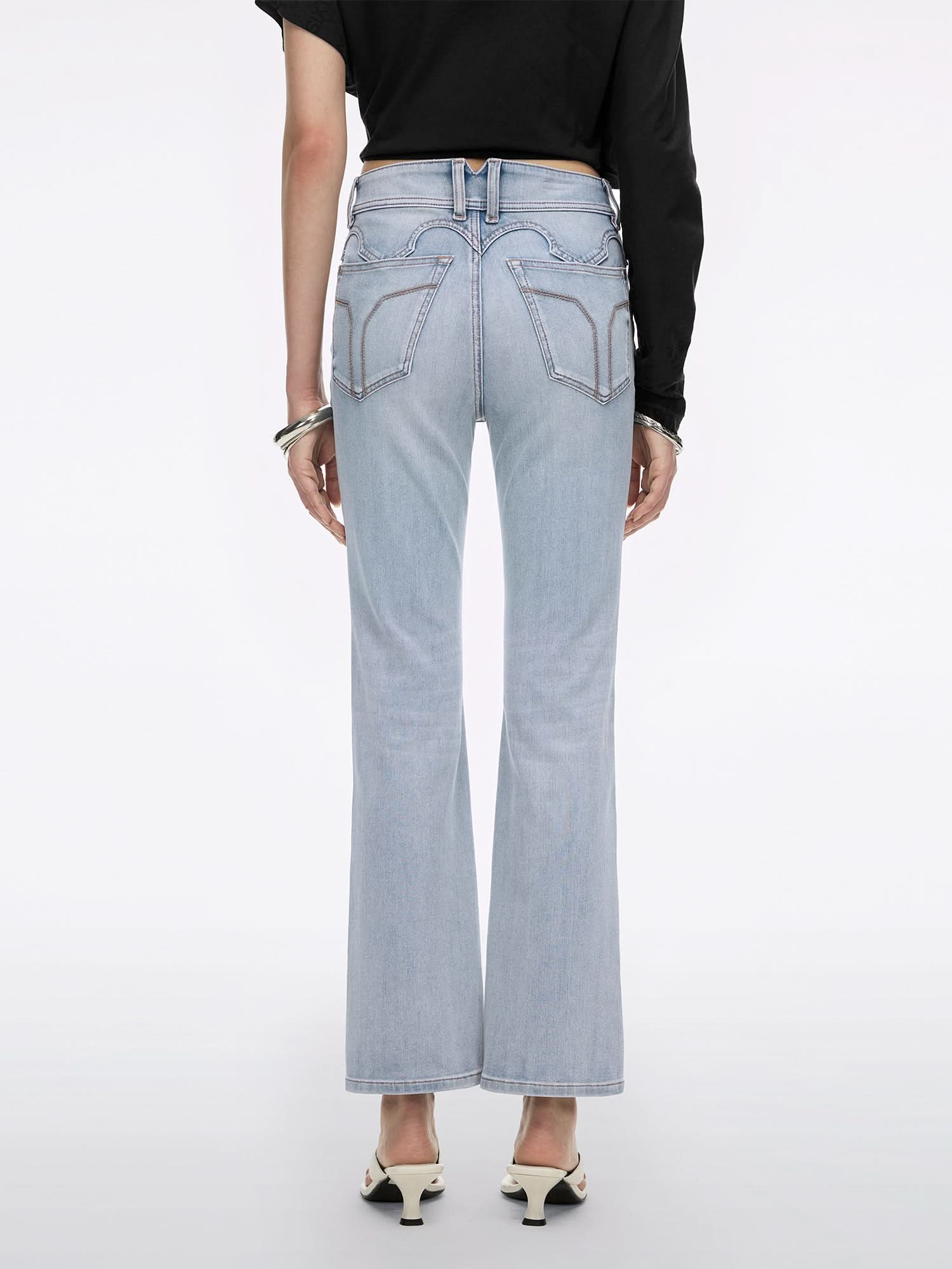 Slim-Fit Flared Jeans-BELLA - Image 3