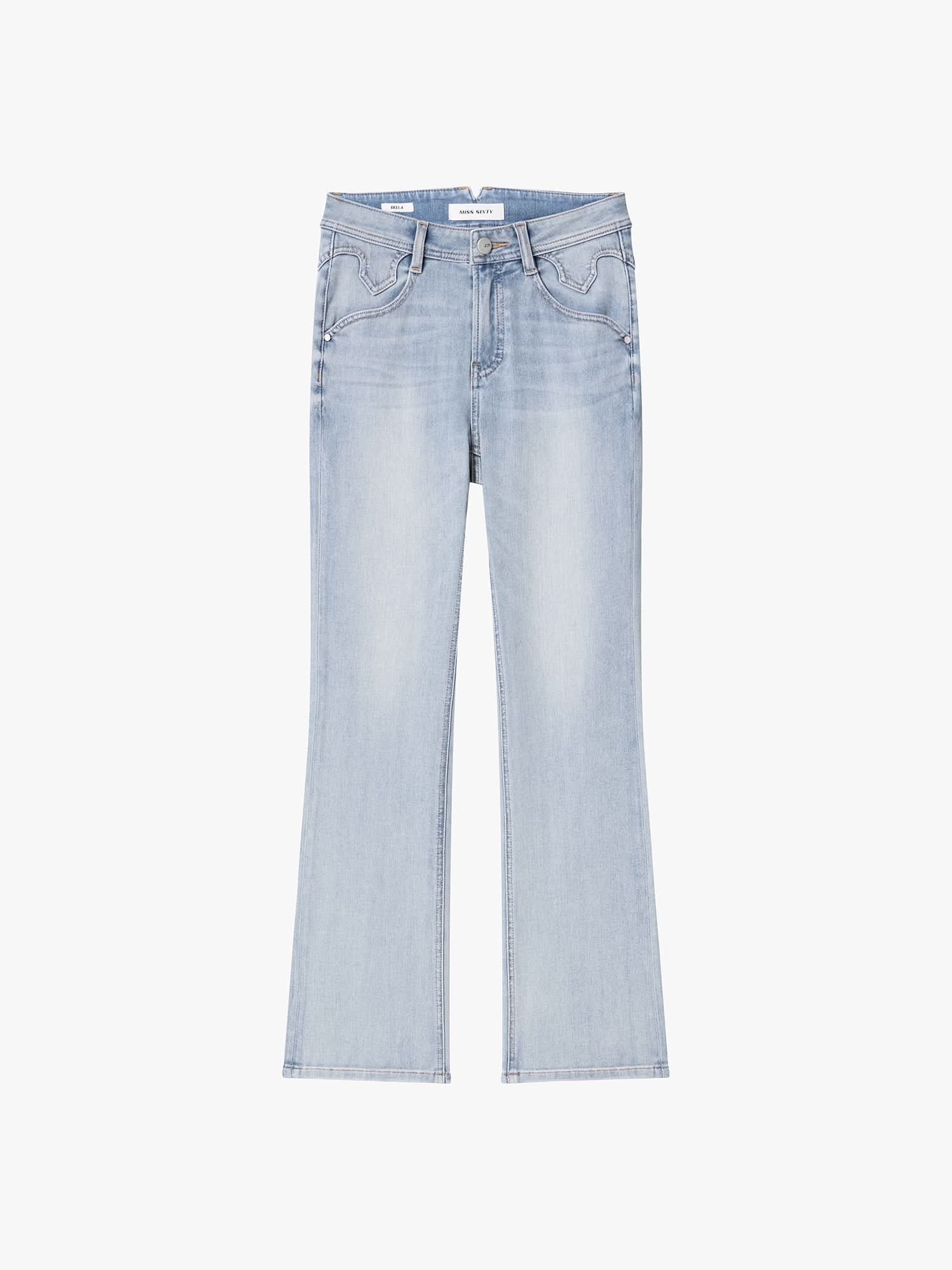 Slim-Fit Flared Jeans-BELLA - Image 5