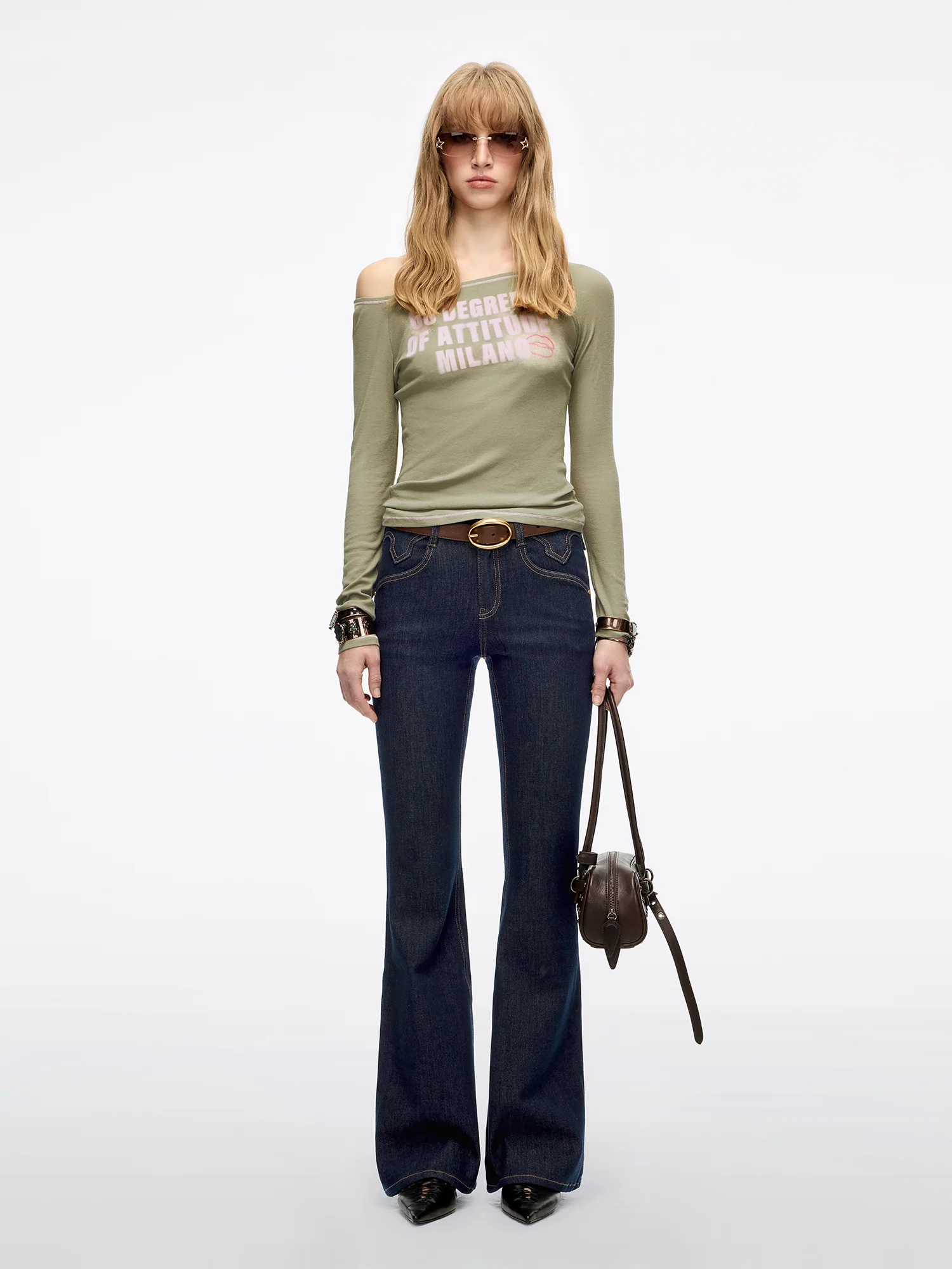 Slim-Fit Flared Jeans-BELLA - Image 22