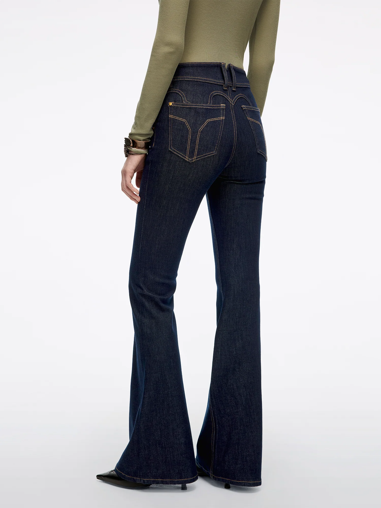 Slim-Fit Flared Jeans-BELLA - Image 23