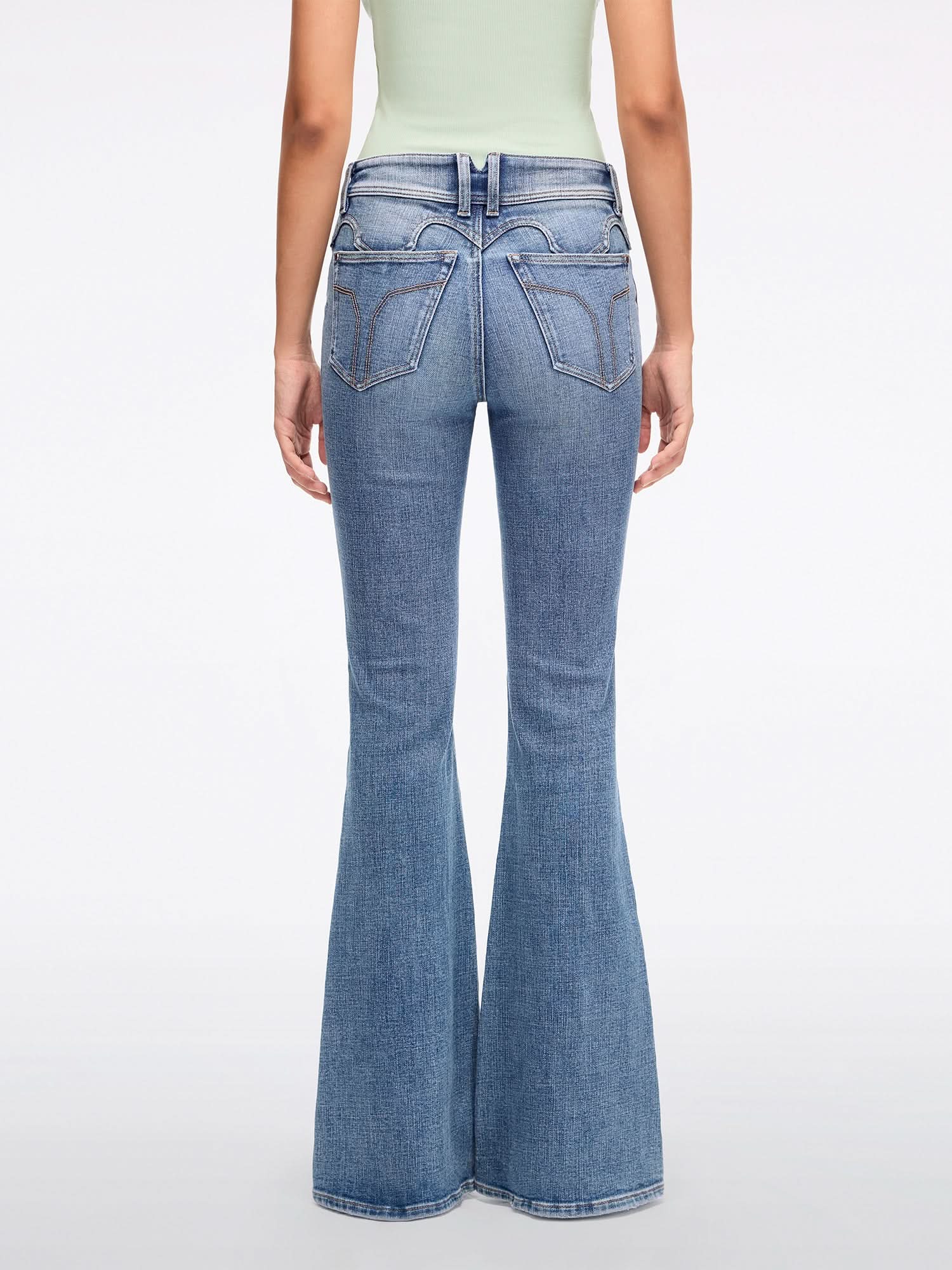 Slim-Fit Flared Jeans-BELLA - Image 3