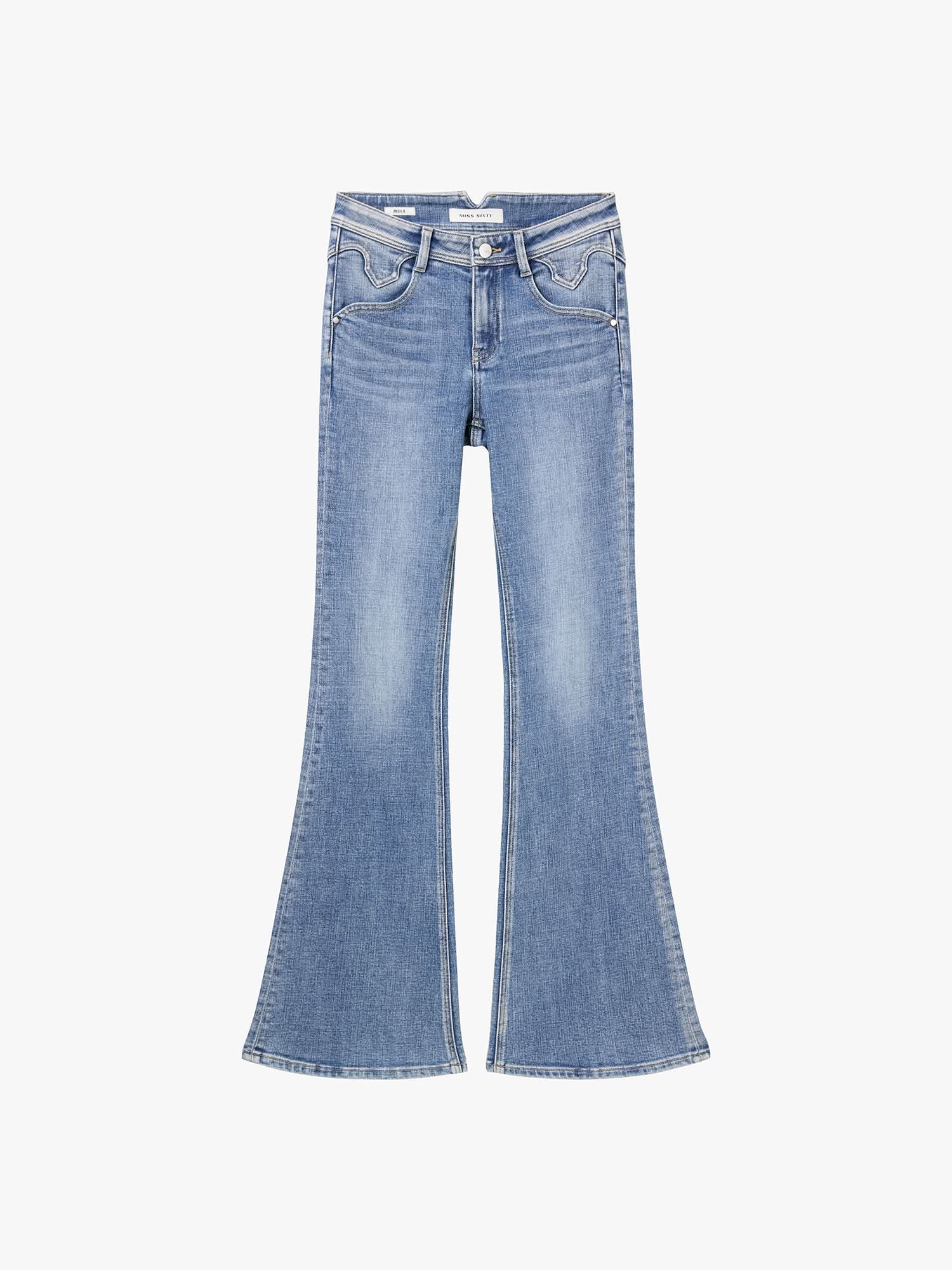 Slim-Fit Flared Jeans-BELLA - Image 5