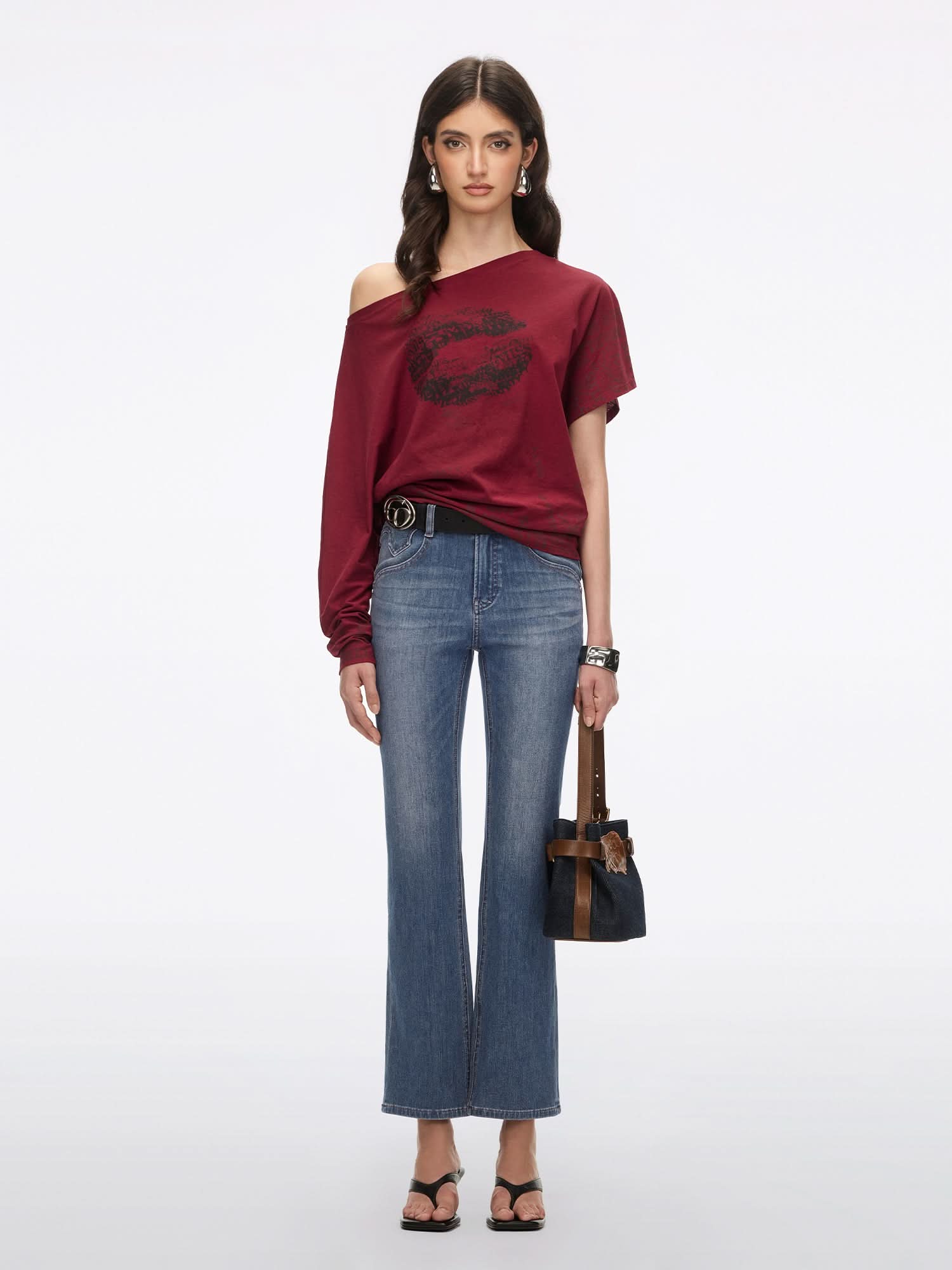 Slim-Fit Flared Jeans-BELLA - Image 2