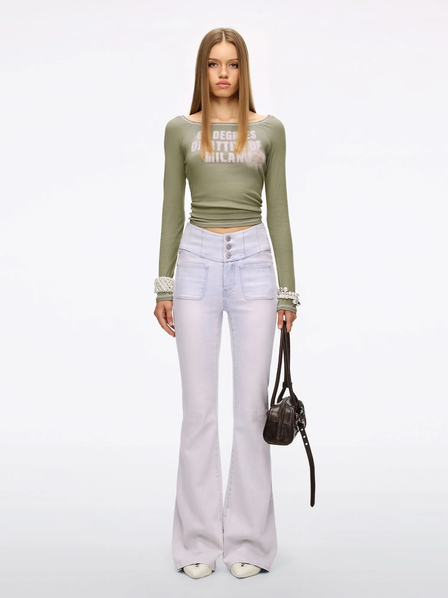 Slim Fit Flared Jeans-GLENDA PLUS 5 - Image 2
