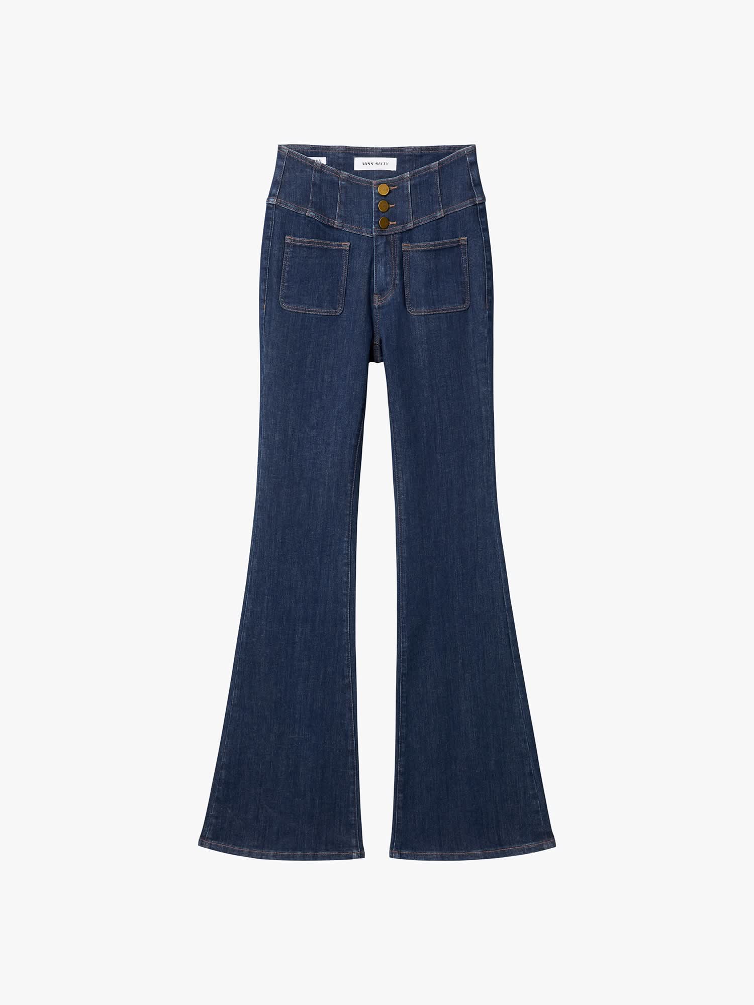 Slim Fit Flared Jeans-GLENDA PLUS 5 - Image 5