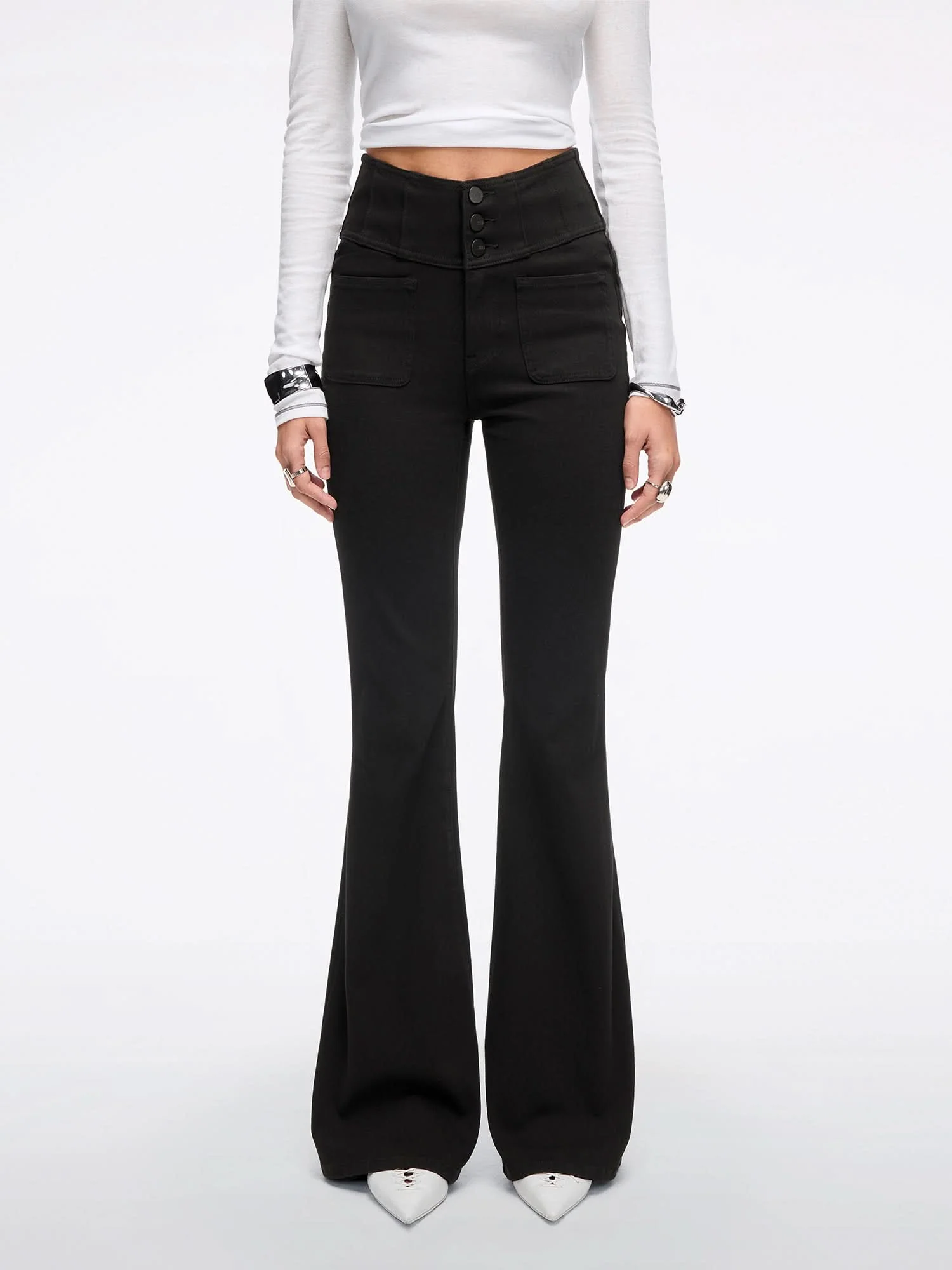Slim Fit Flared Jeans-GLENDA PLUS 5