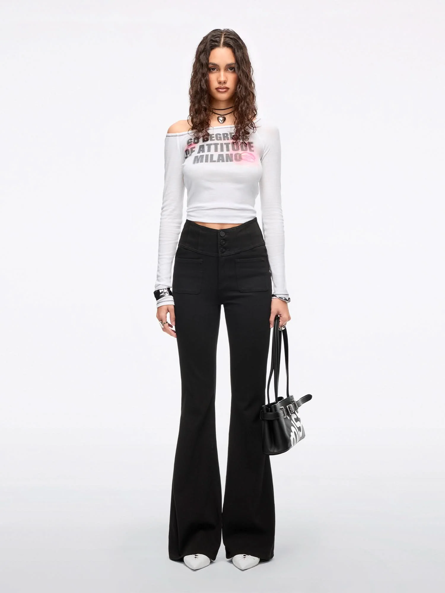 Slim Fit Flared Jeans-GLENDA PLUS 5 - Image 2