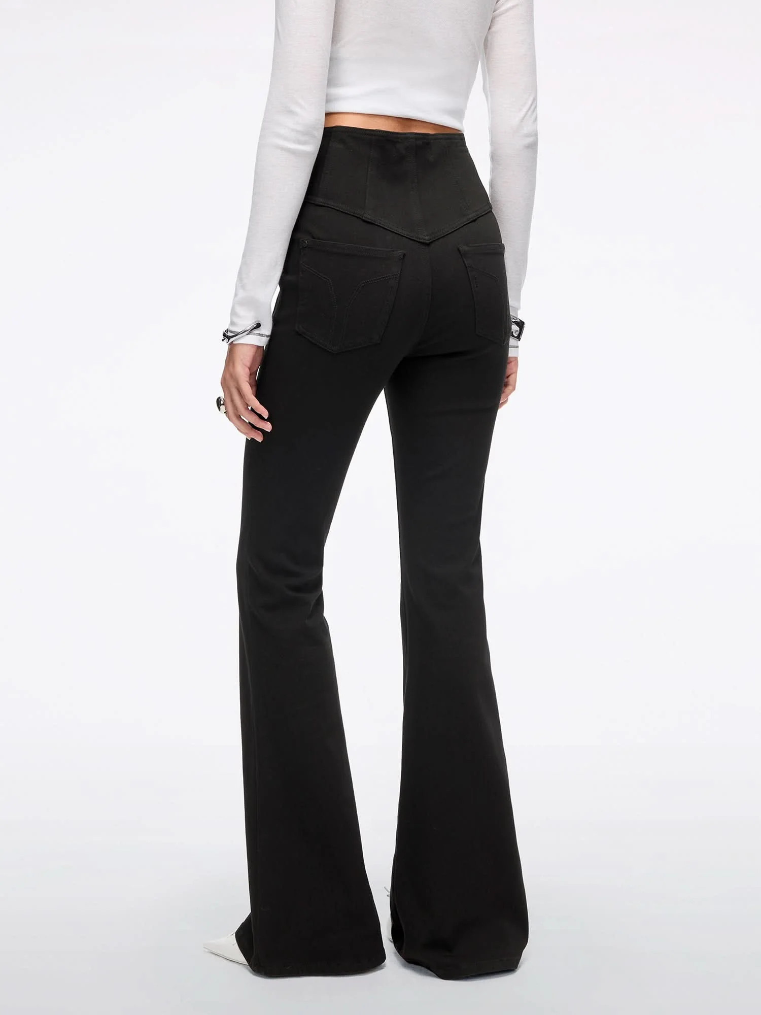 Slim Fit Flared Jeans-GLENDA PLUS 5 - Image 3
