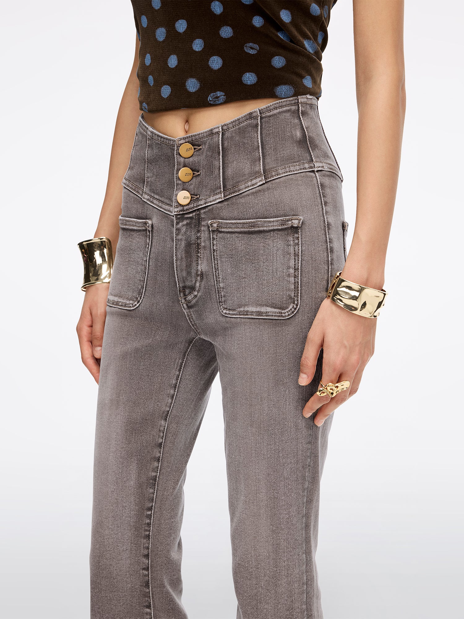 Slim-Fit Flared Jeans-GLENDA PLUS 5 - Image 4