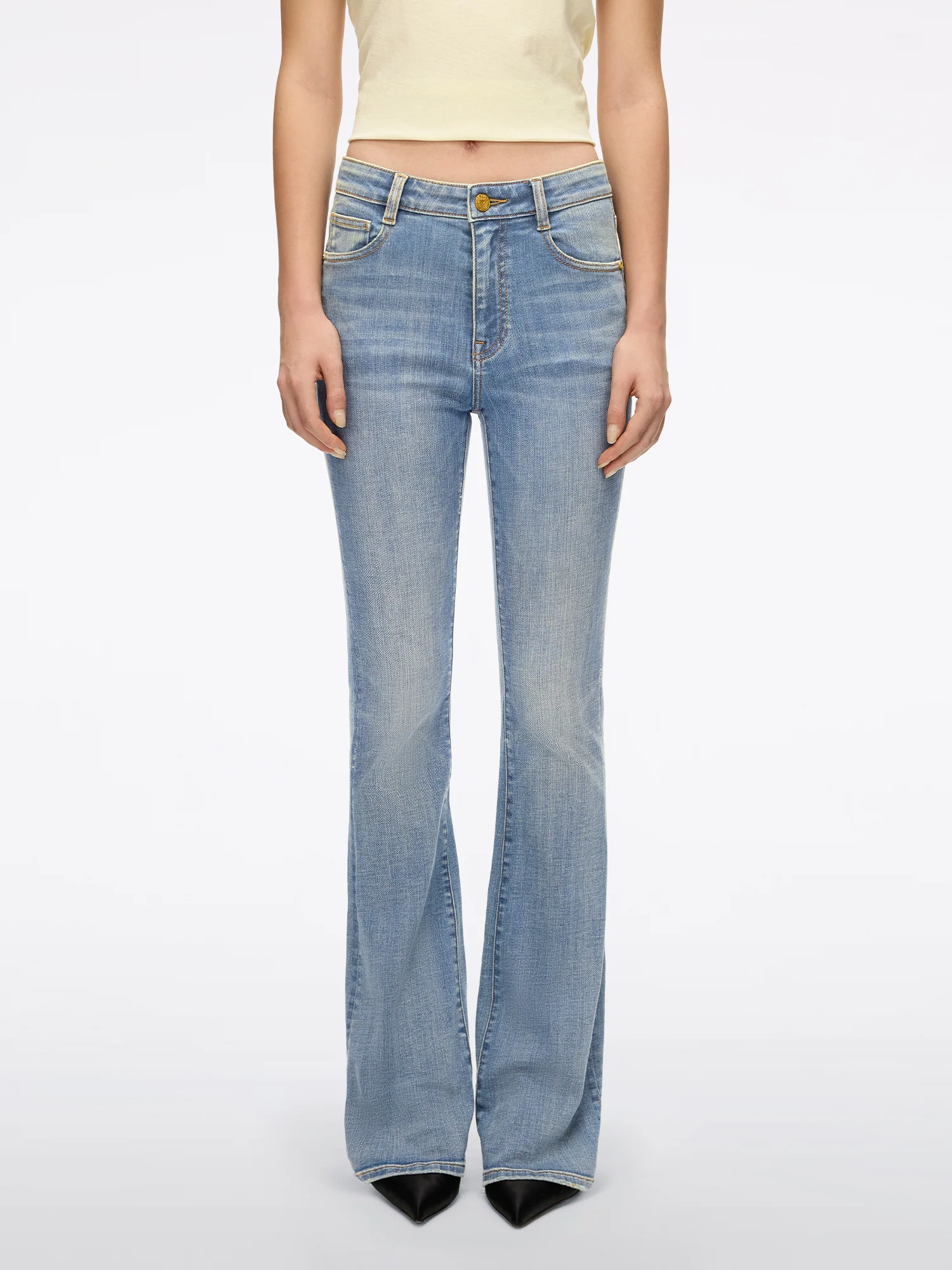 Slim-Fit Flared Jeans