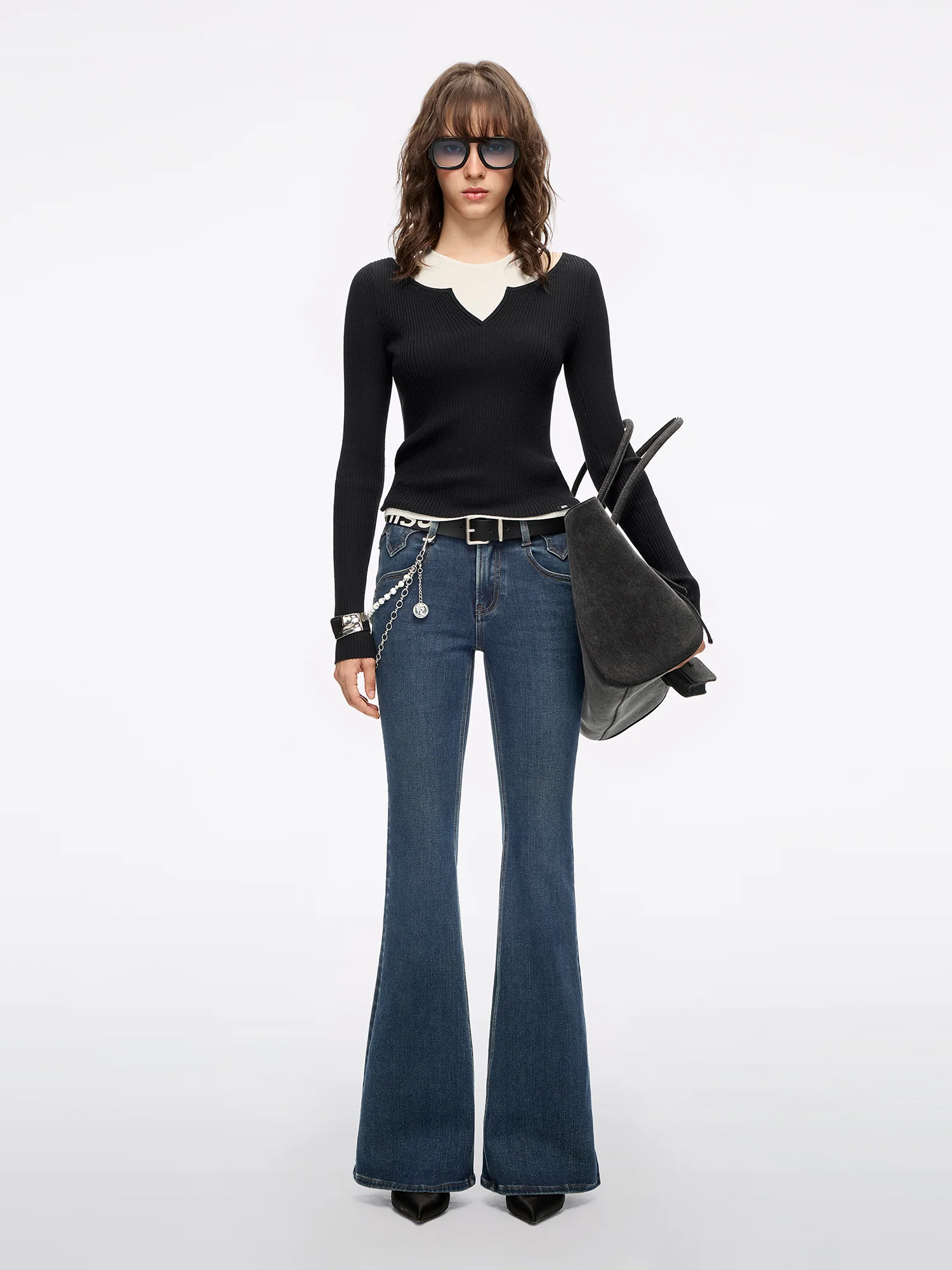 Slim Flared Jeans-BELLA - Image 2