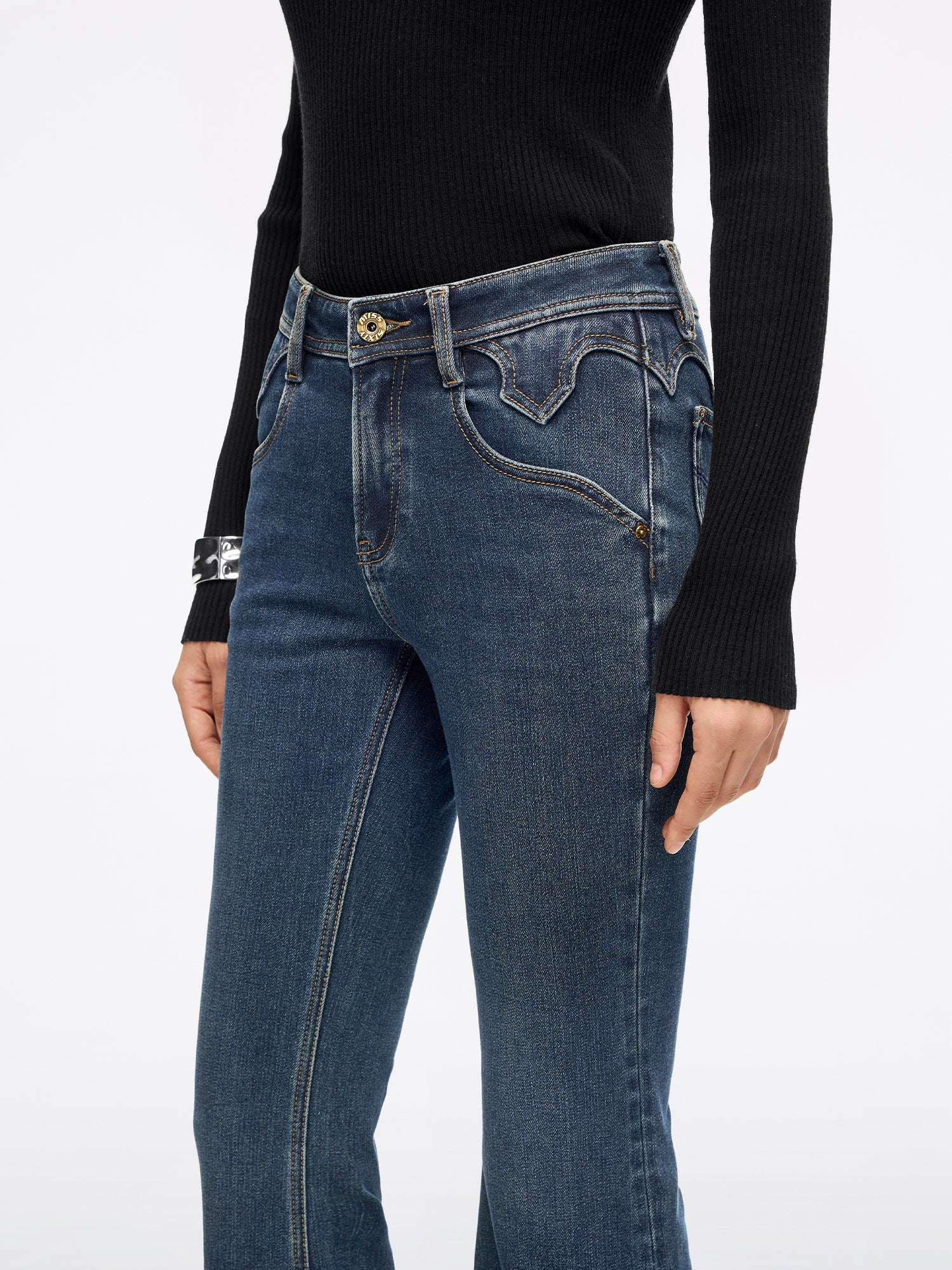 Slim Flared Jeans-BELLA - Image 4