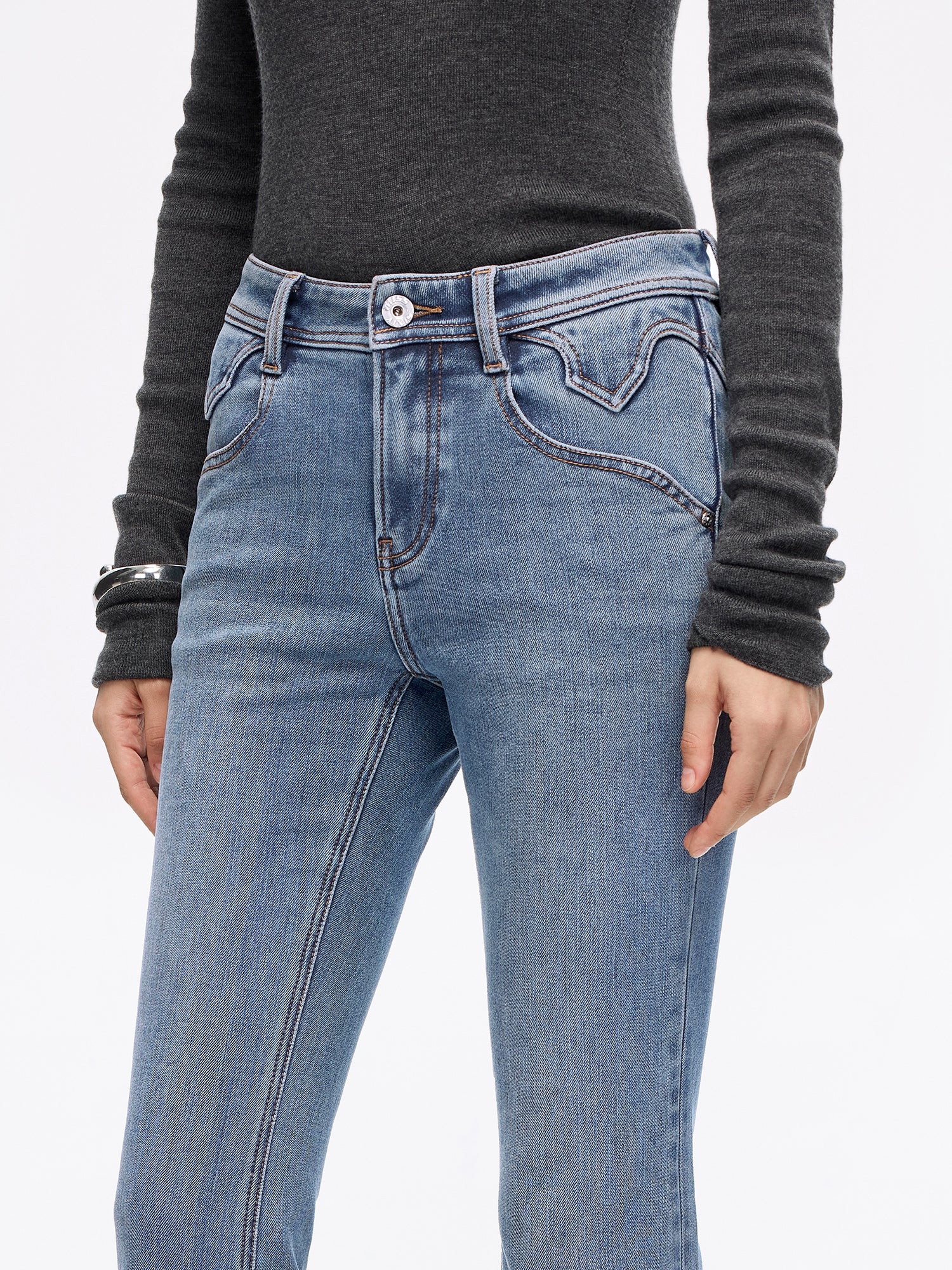 Slim Flared Jeans-BELLA - Image 4