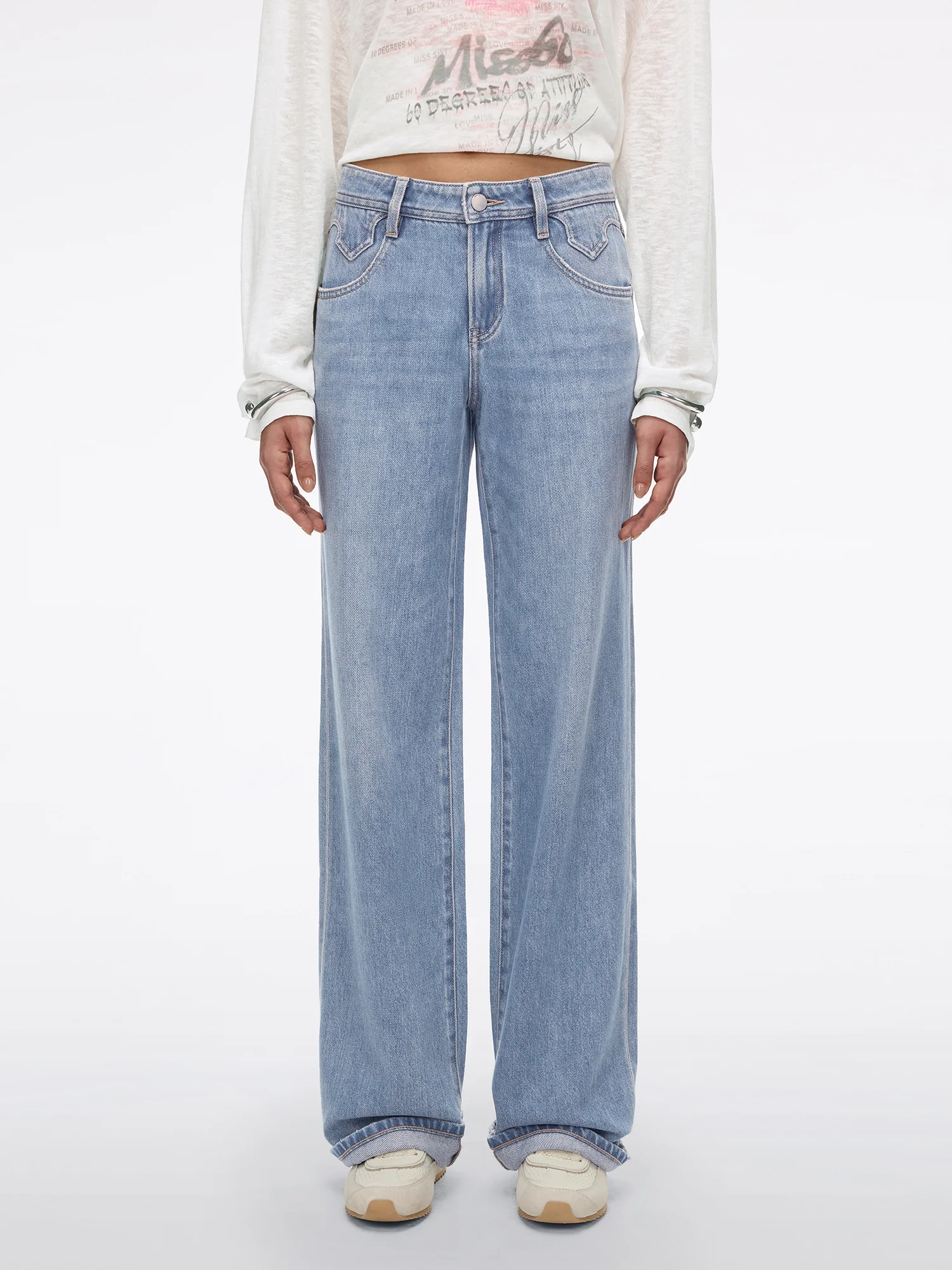 Straight-Leg Jeans-BELLA