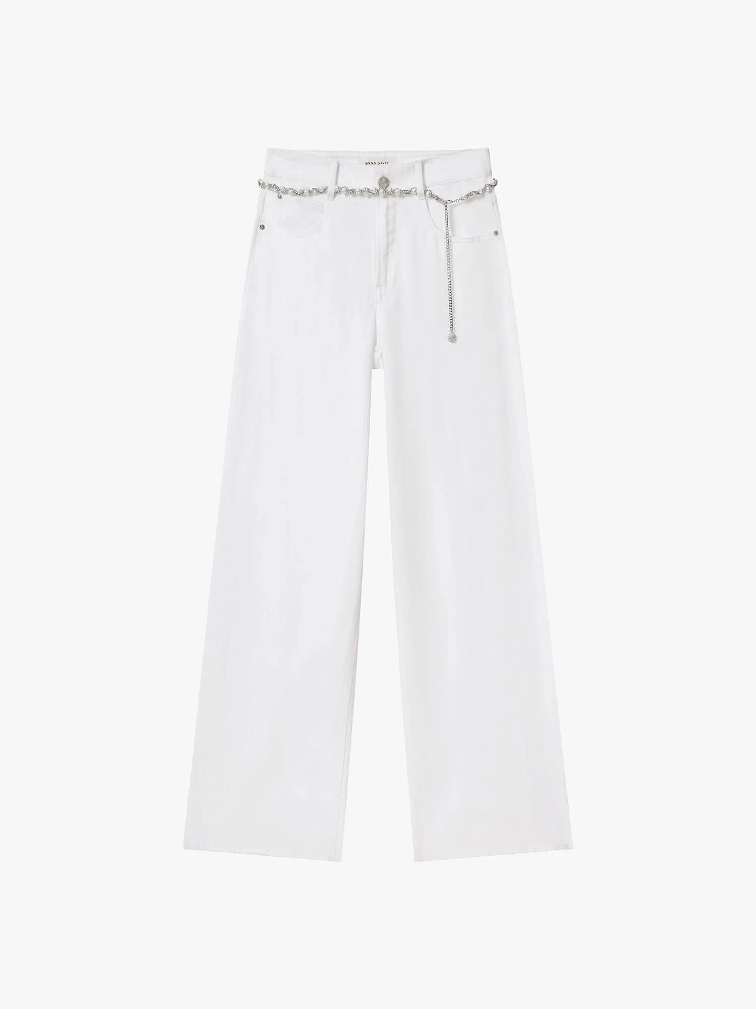 Straight-Leg Jeans with Waist Chain - Image 5