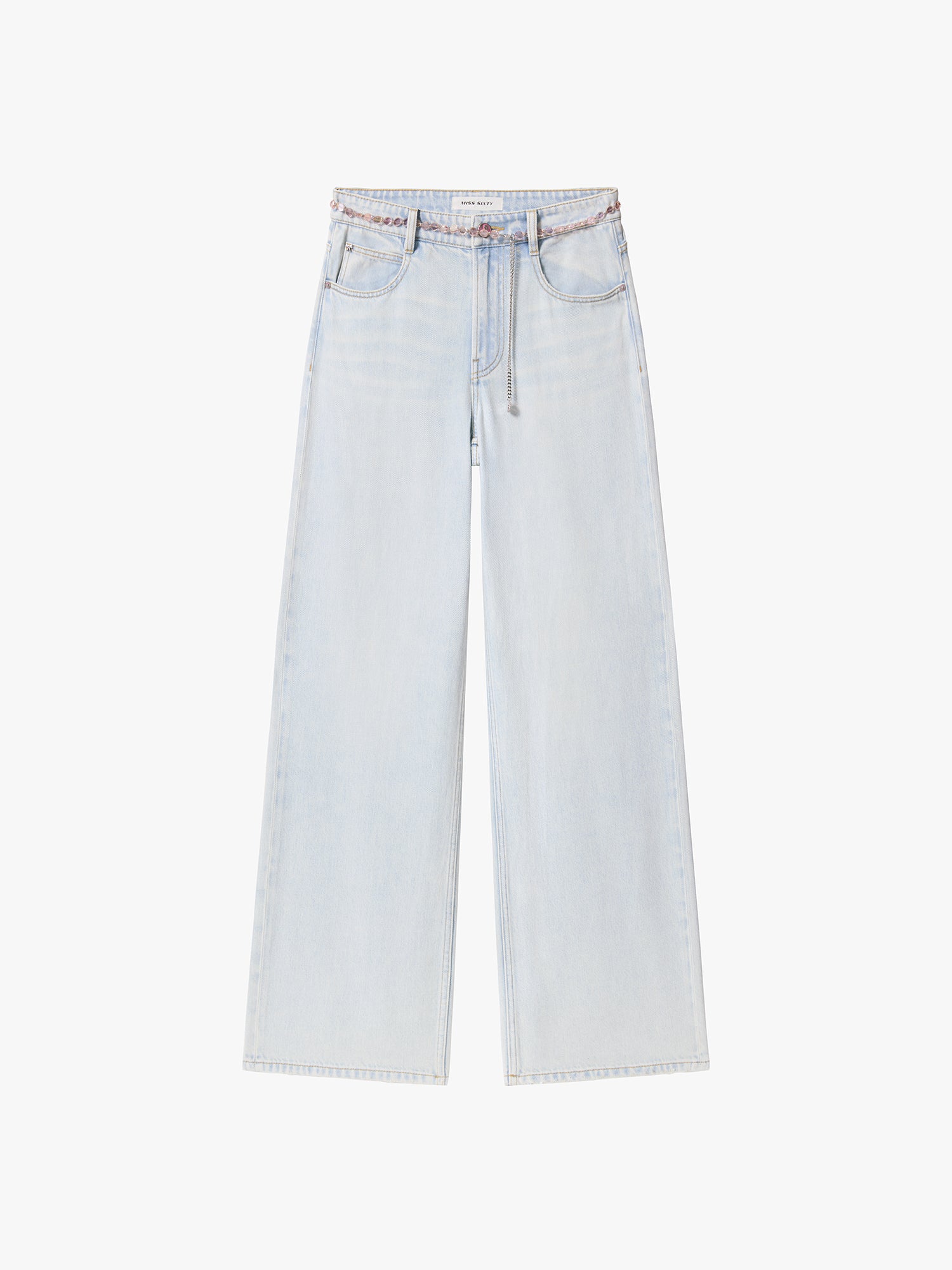 Straight-Leg Jeans with Chain Belt - Image 15