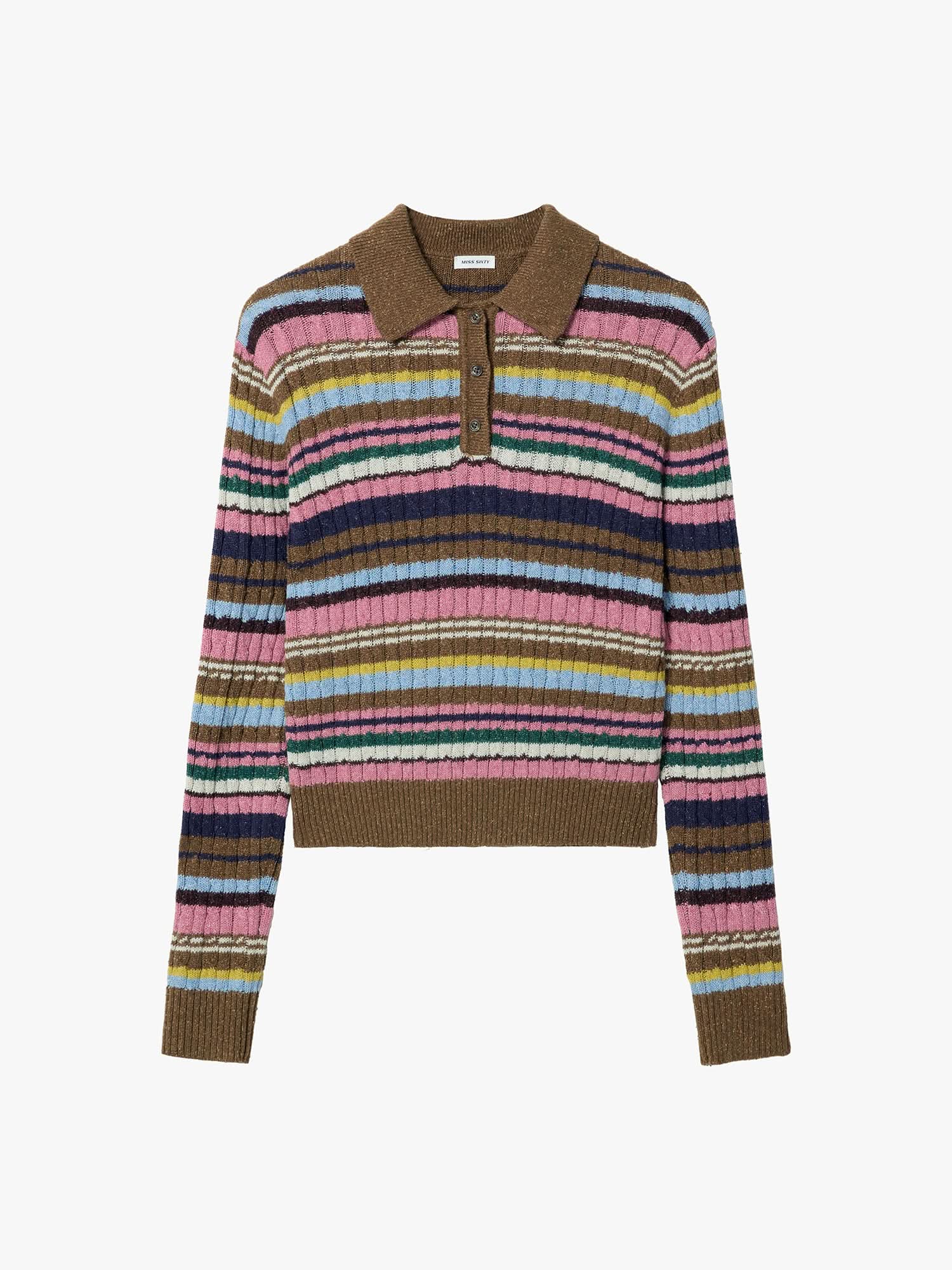 Striped Knit Sweater - Image 5