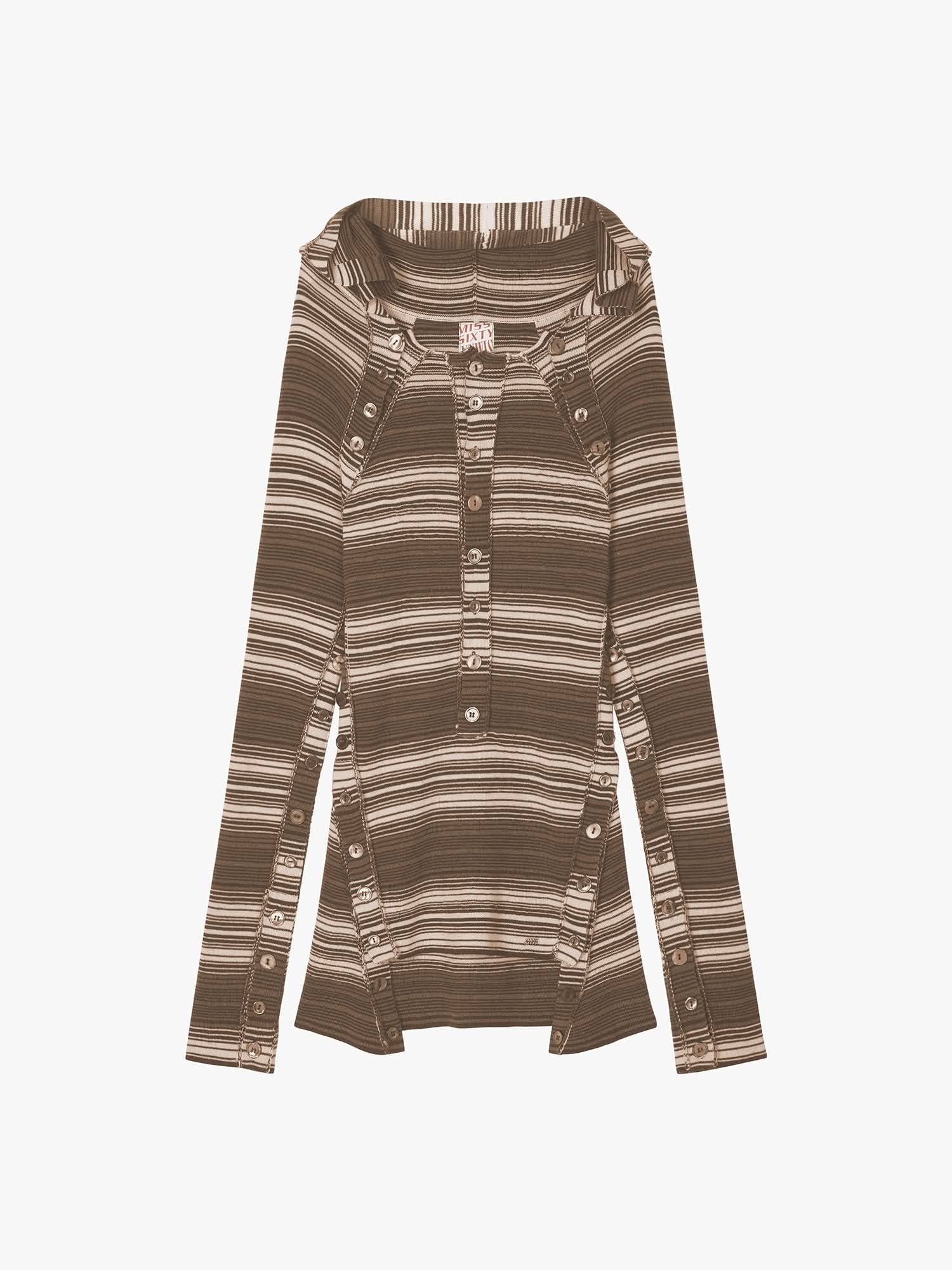 Striped Knit Sweater - Image 5