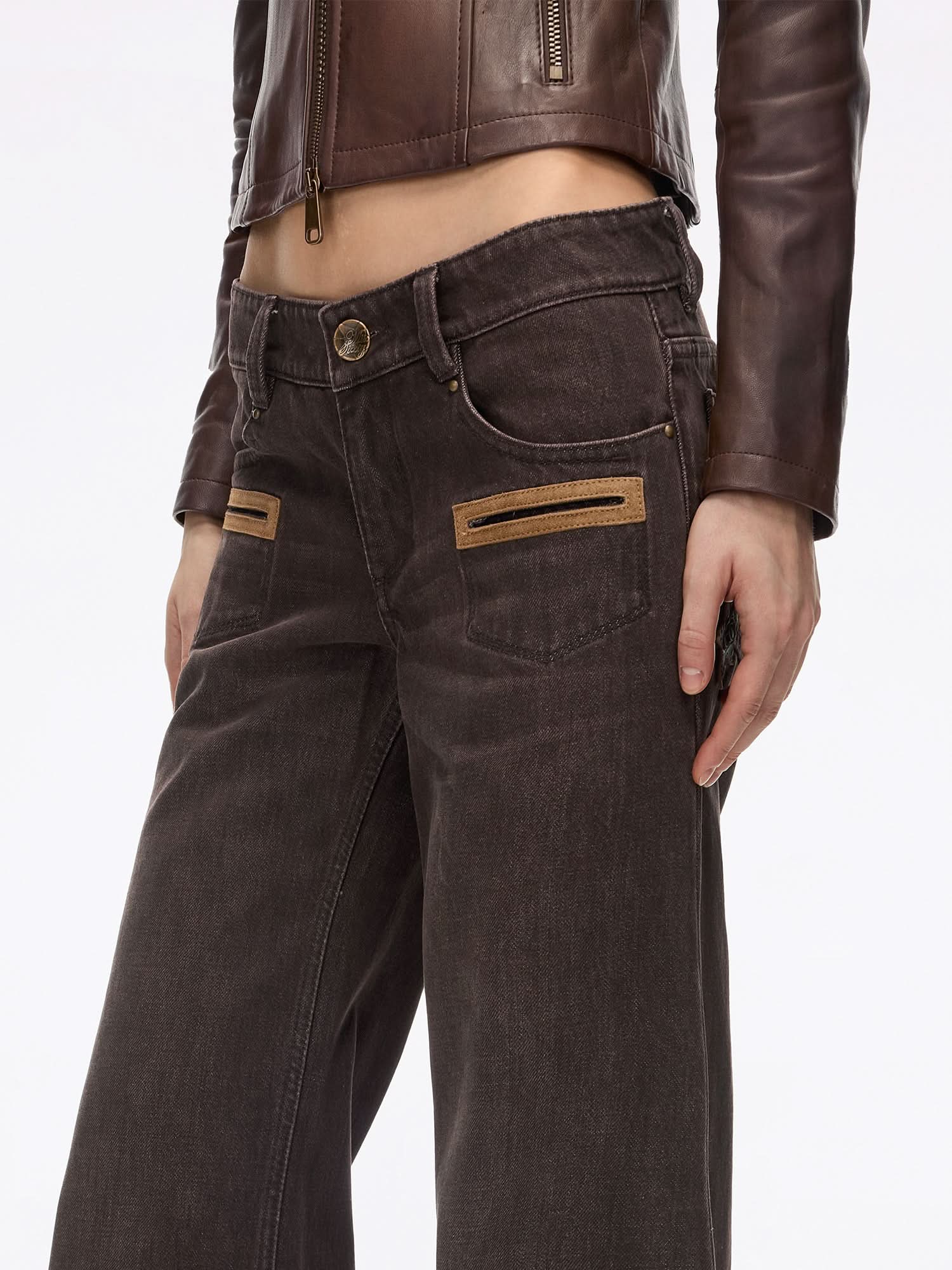 Studded Flare Jeans - Image 5