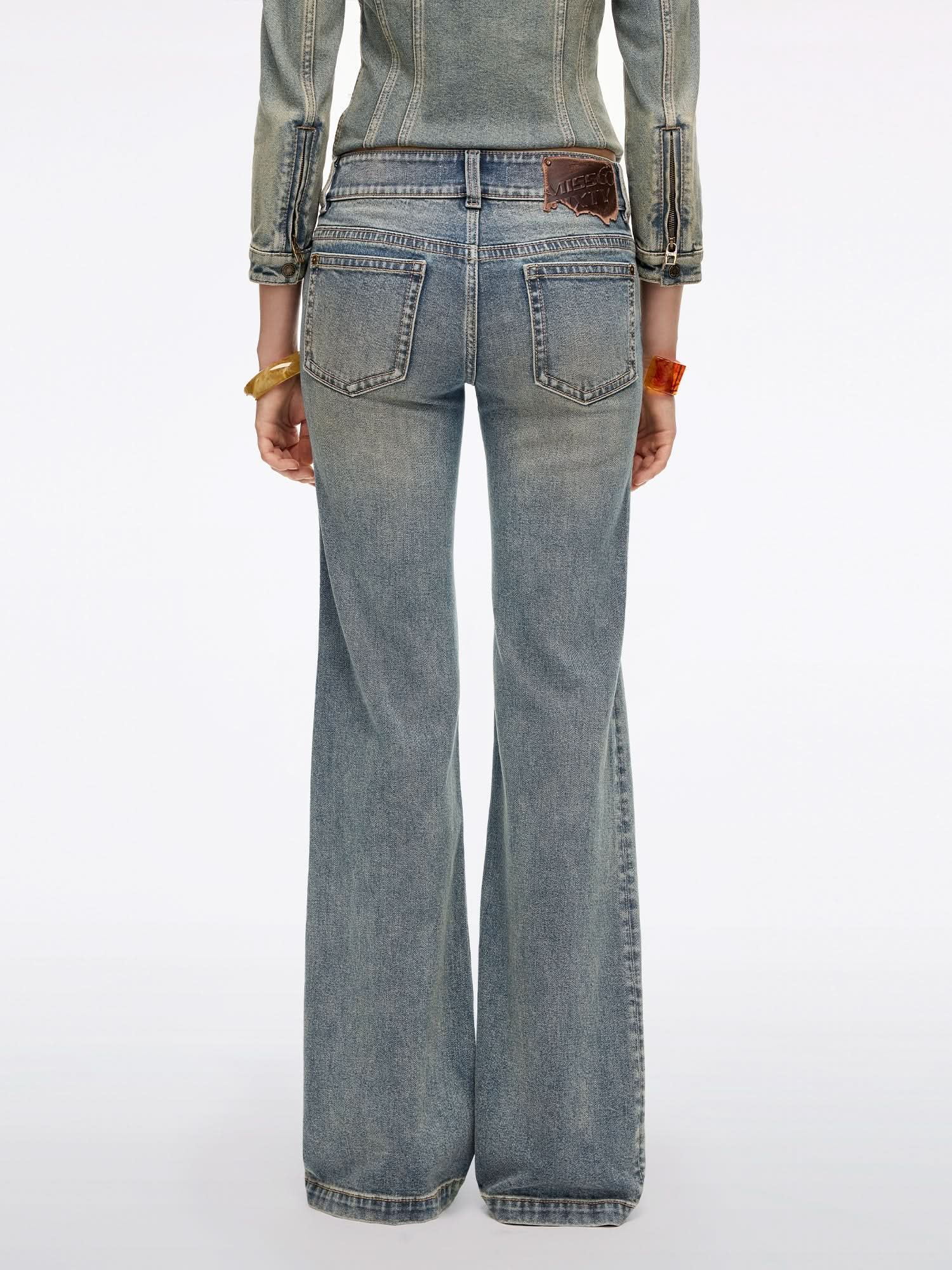 Studded Flared Jeans - Image 3