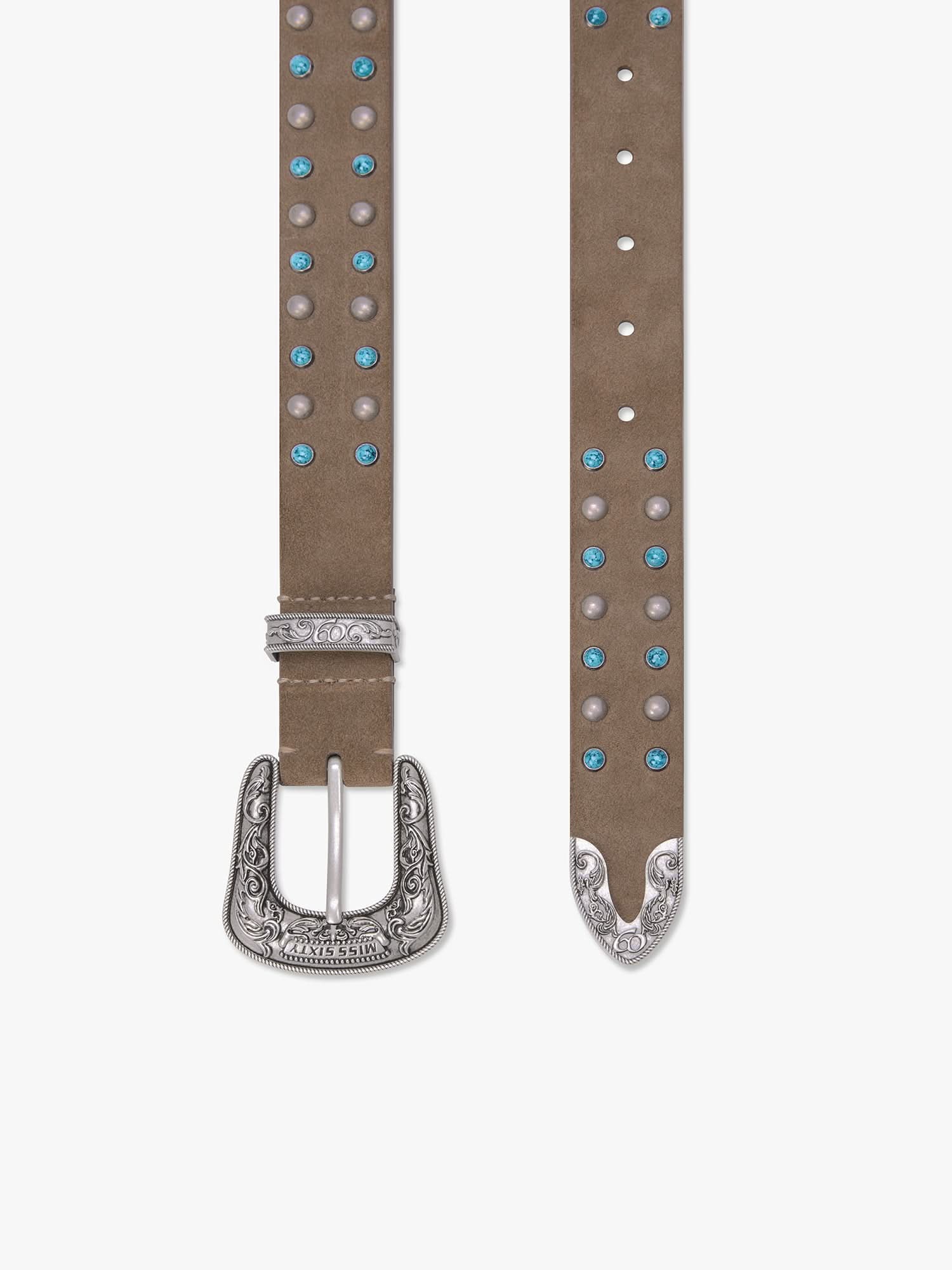 Studded Genuine Leather Belt - Image 4