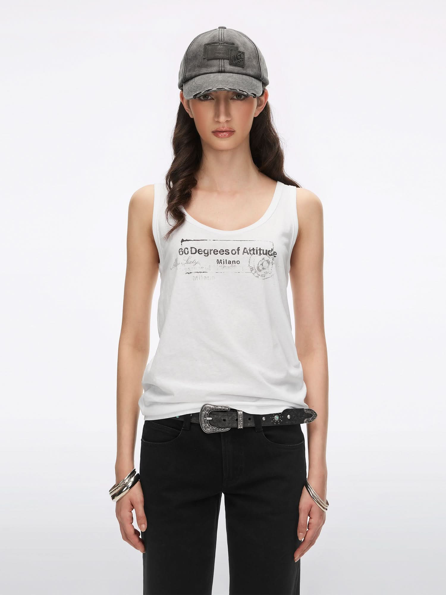 Studded Genuine Leather Belt - Image 2