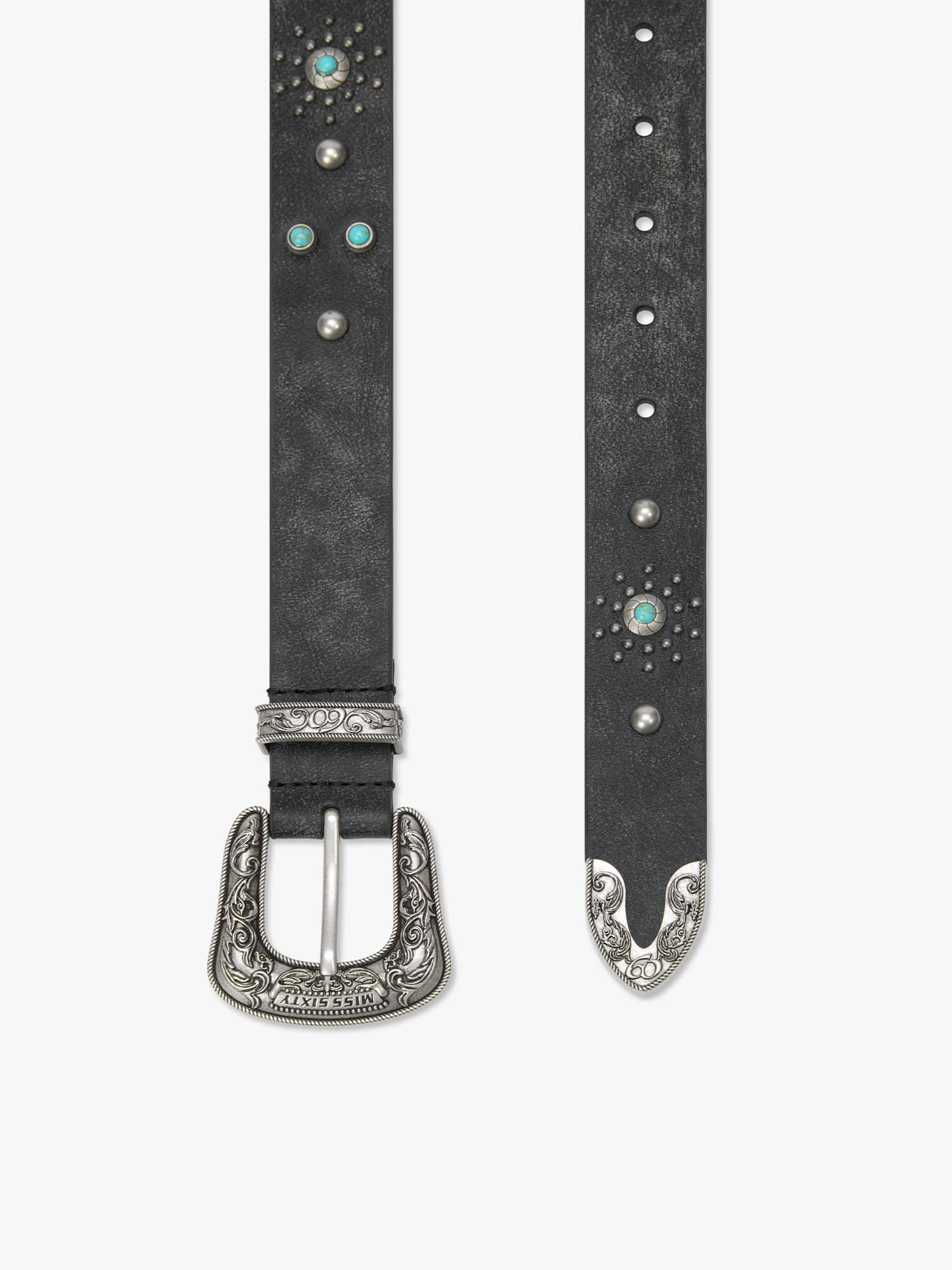 Studded Genuine Leather Belt - Image 4