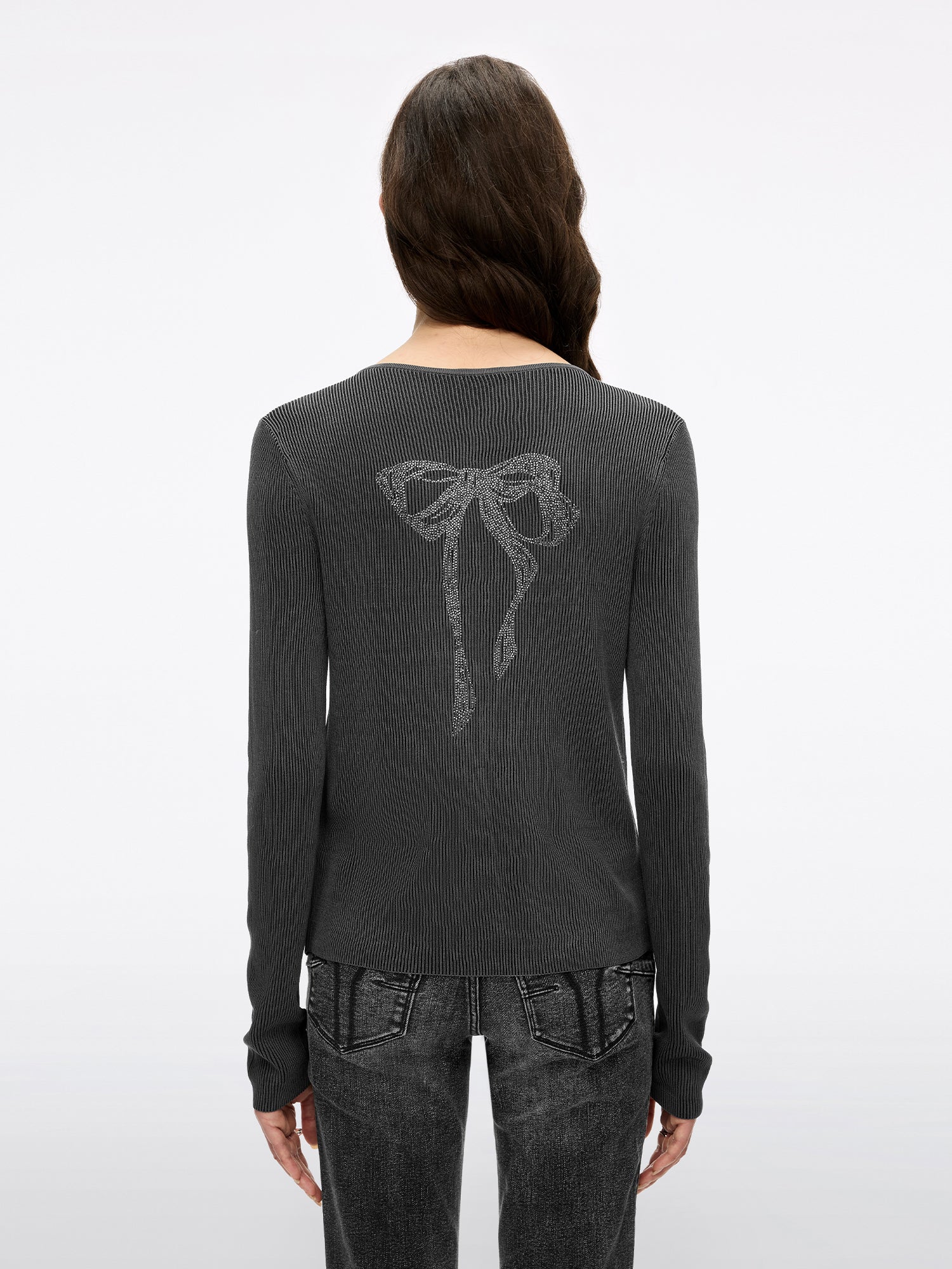 Tie-front Knit Top - Image 2
