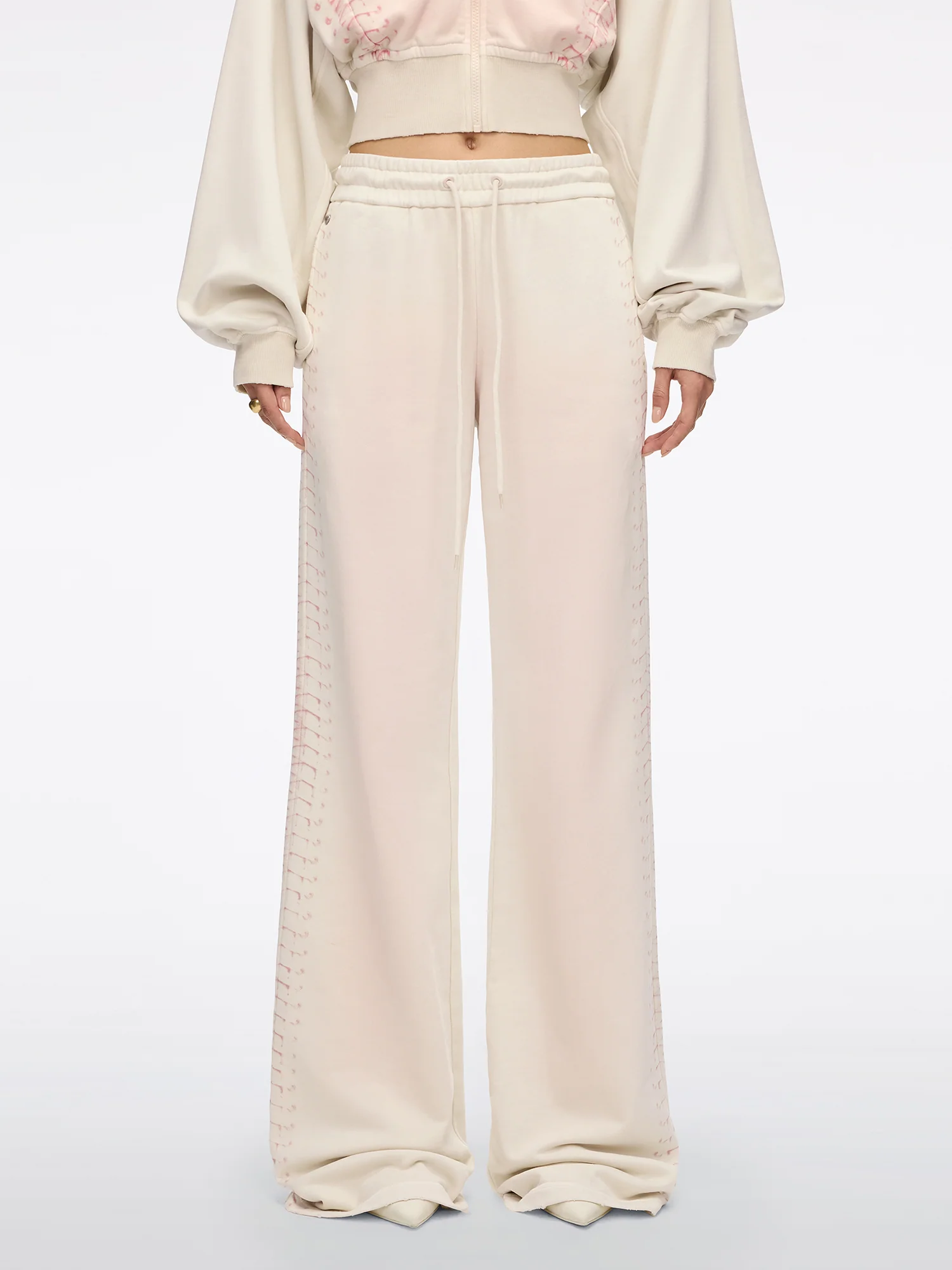 Tie-Waist Wide-Leg Pants