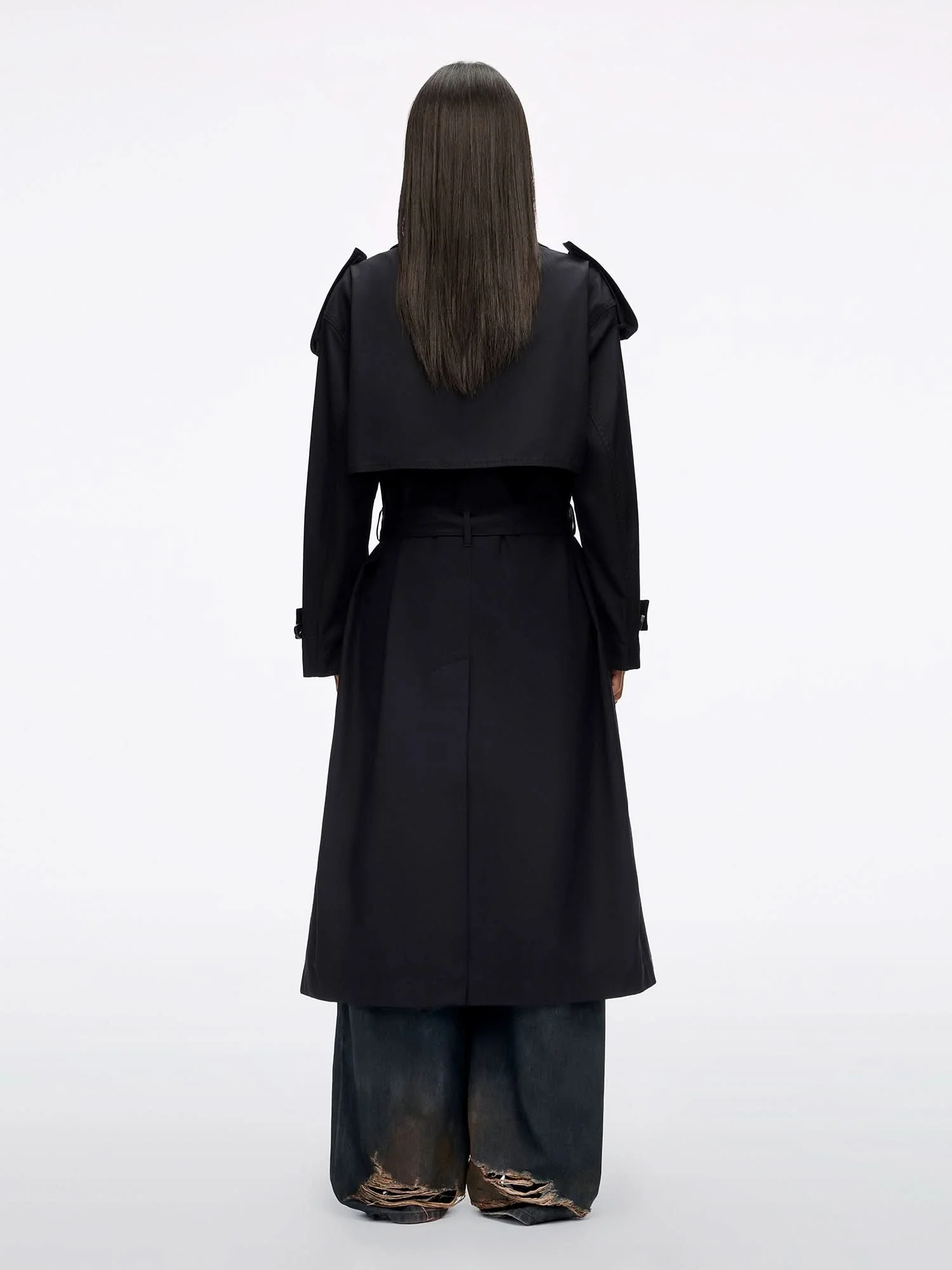Trench Coat with Belt - Image 2