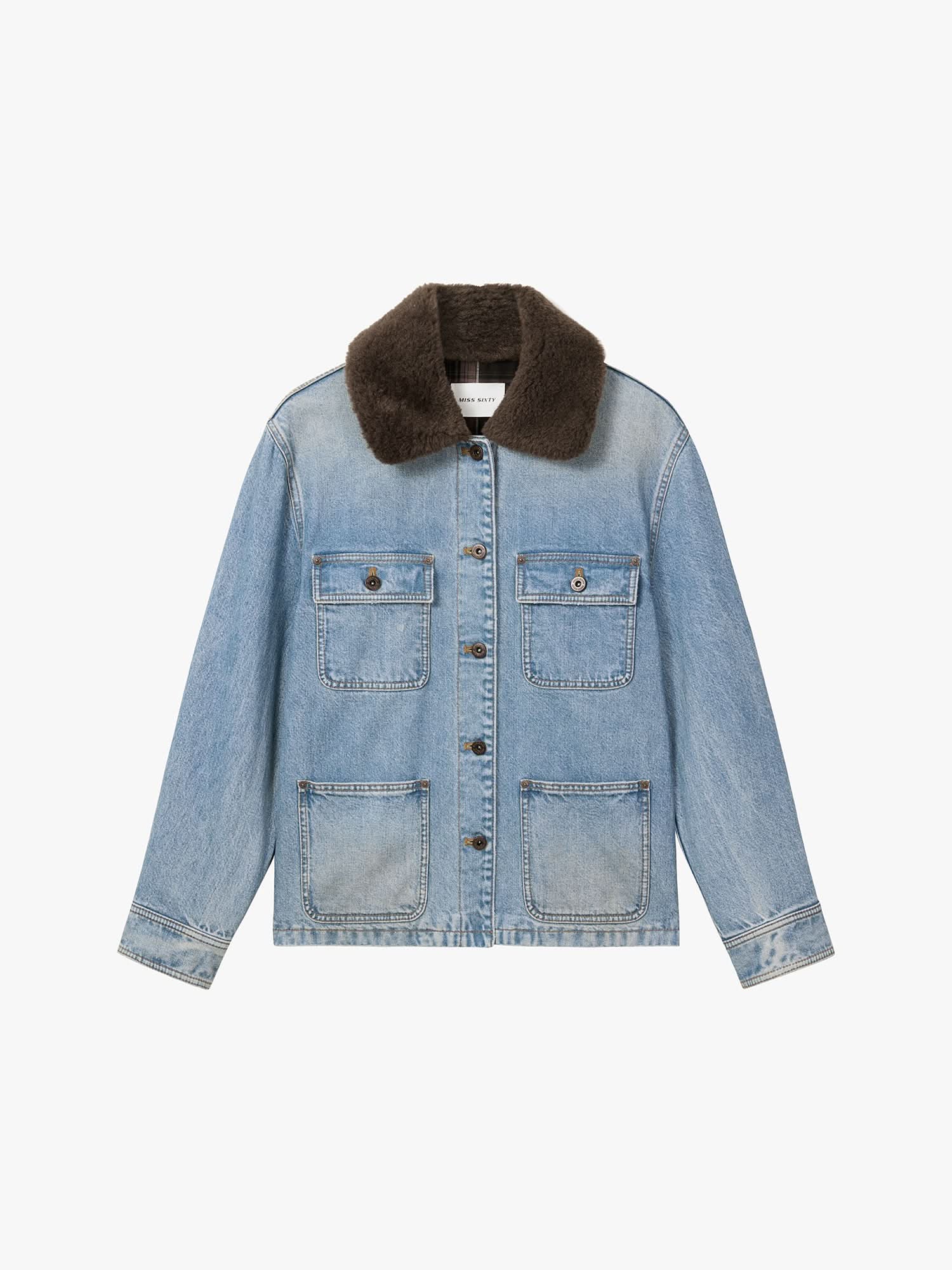 Utility Style Denim Jacket - Image 5