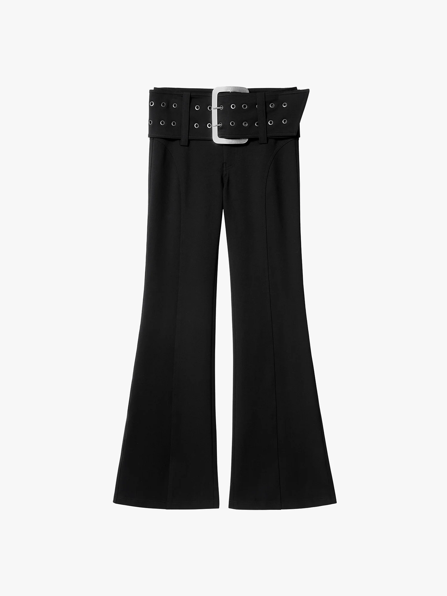 Wide-Belt Flared Pants - Image 5