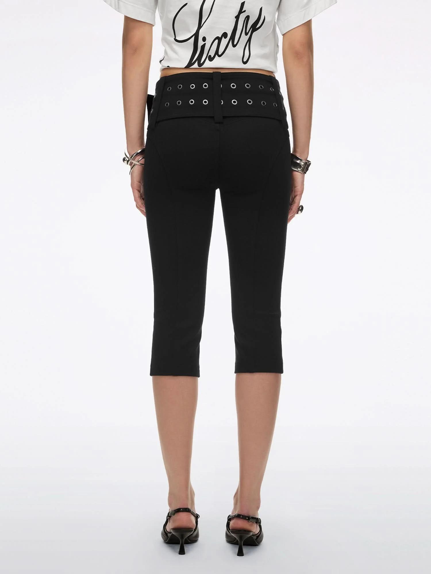 Wide-Waistband Capri Pants - Image 3